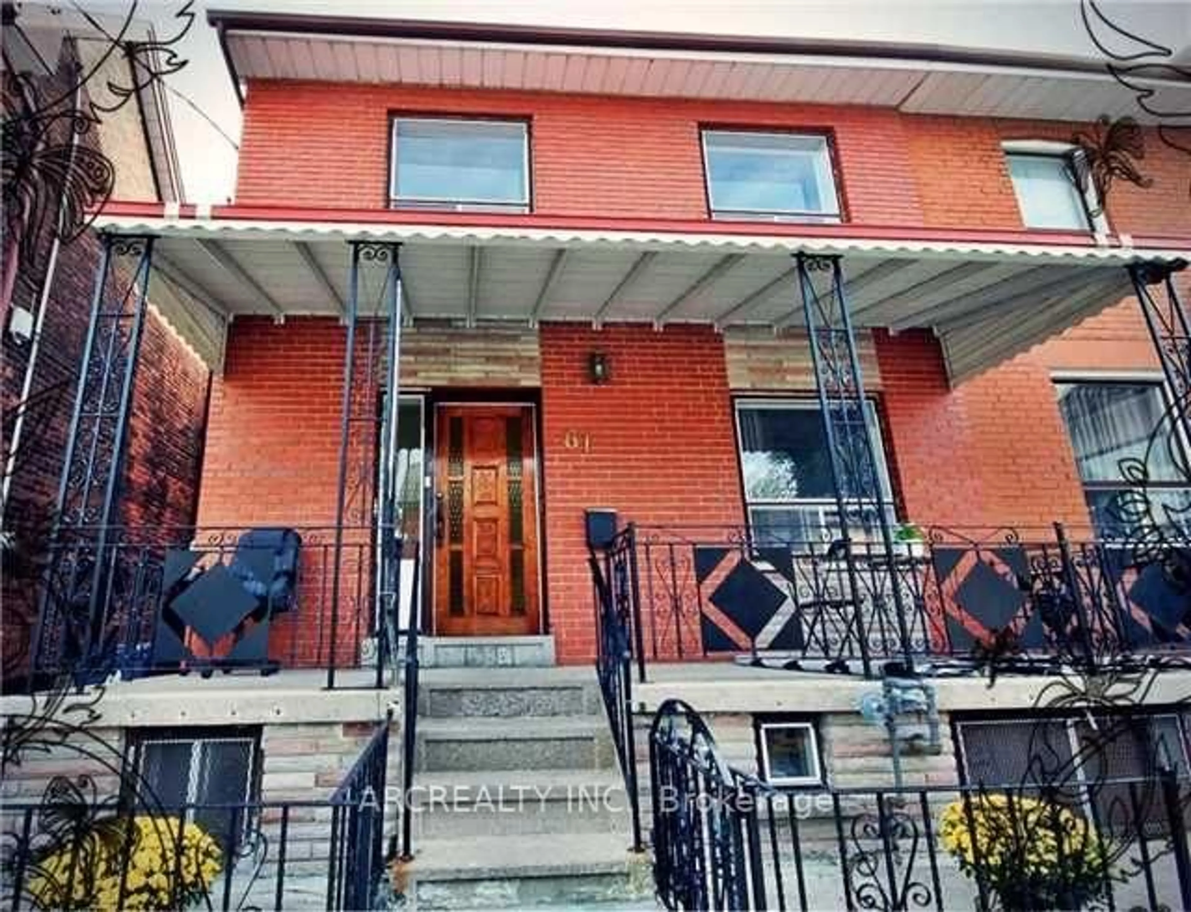 Home with brick exterior material, street for 61 Hallam St, Toronto Ontario M6H 1W5