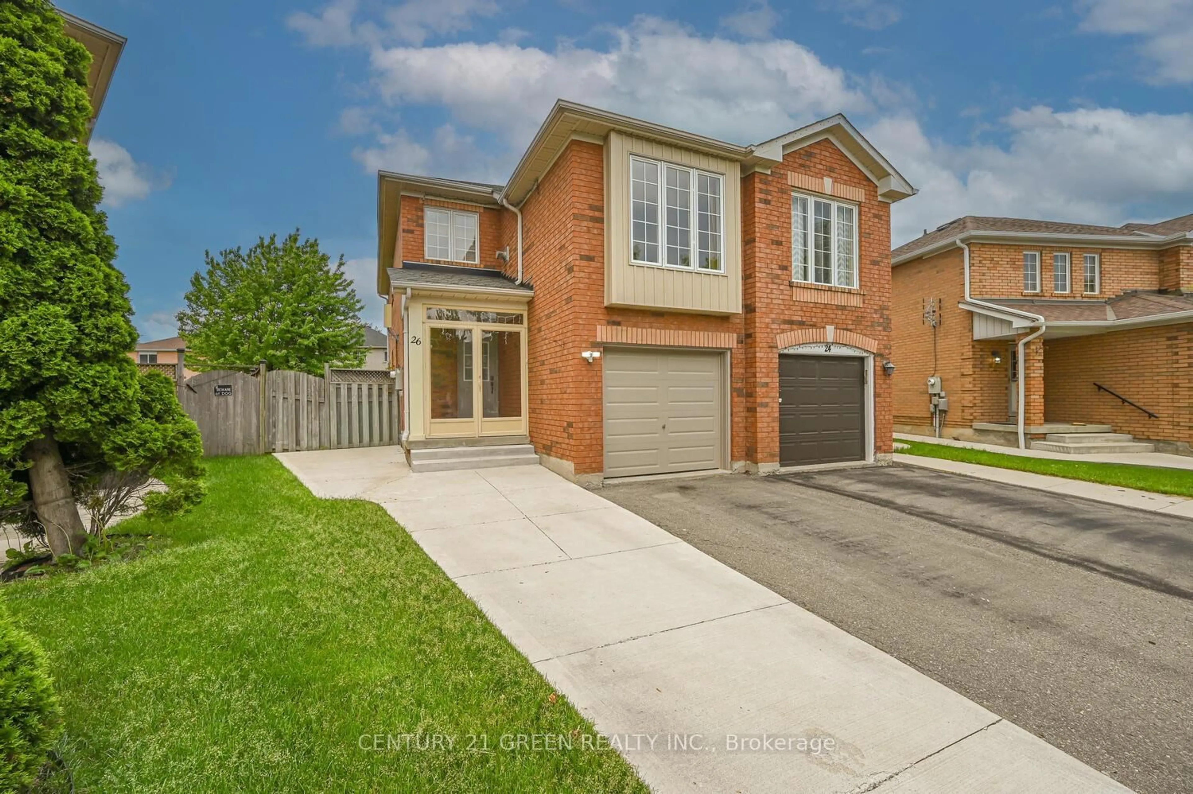 Home with brick exterior material, street for 26 WHITEFACE Cres, Brampton Ontario L6X 4W6