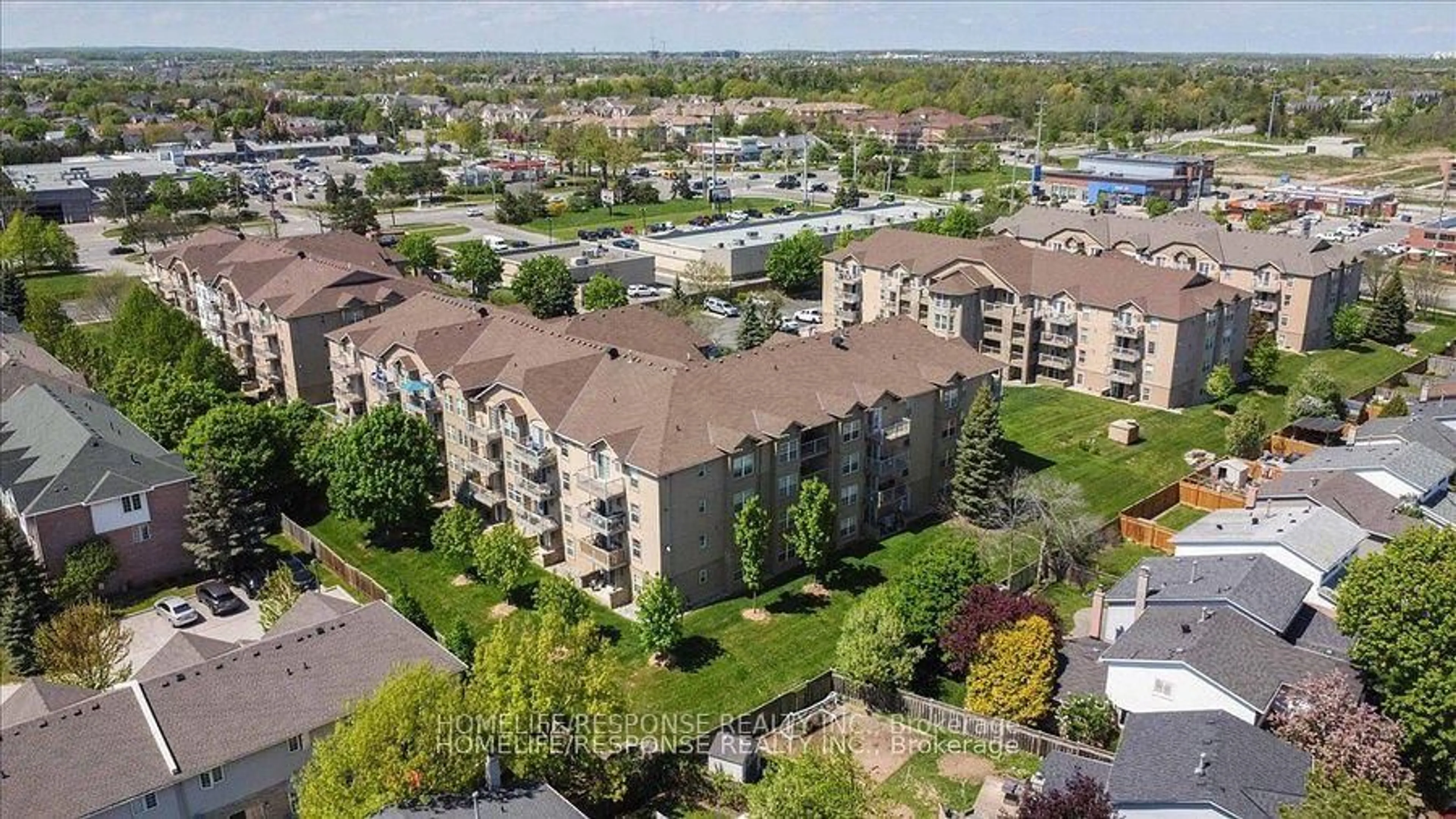 A pic from outside/outdoor area/front of a property/back of a property/a pic from drone, city buildings view from balcony for 1820 Walker's Line #403, Burlington Ontario L7M 4V4