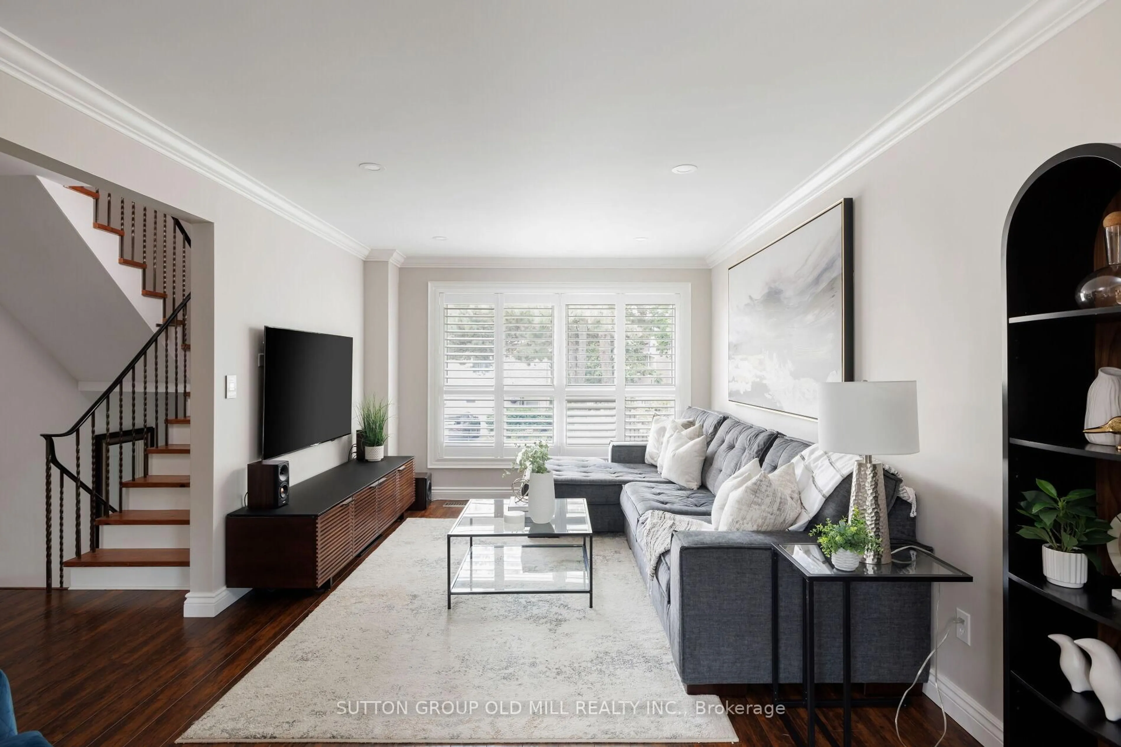 Living room with furniture, unknown for 617 Rathburn Rd #63, Toronto Ontario M9C 3T5
