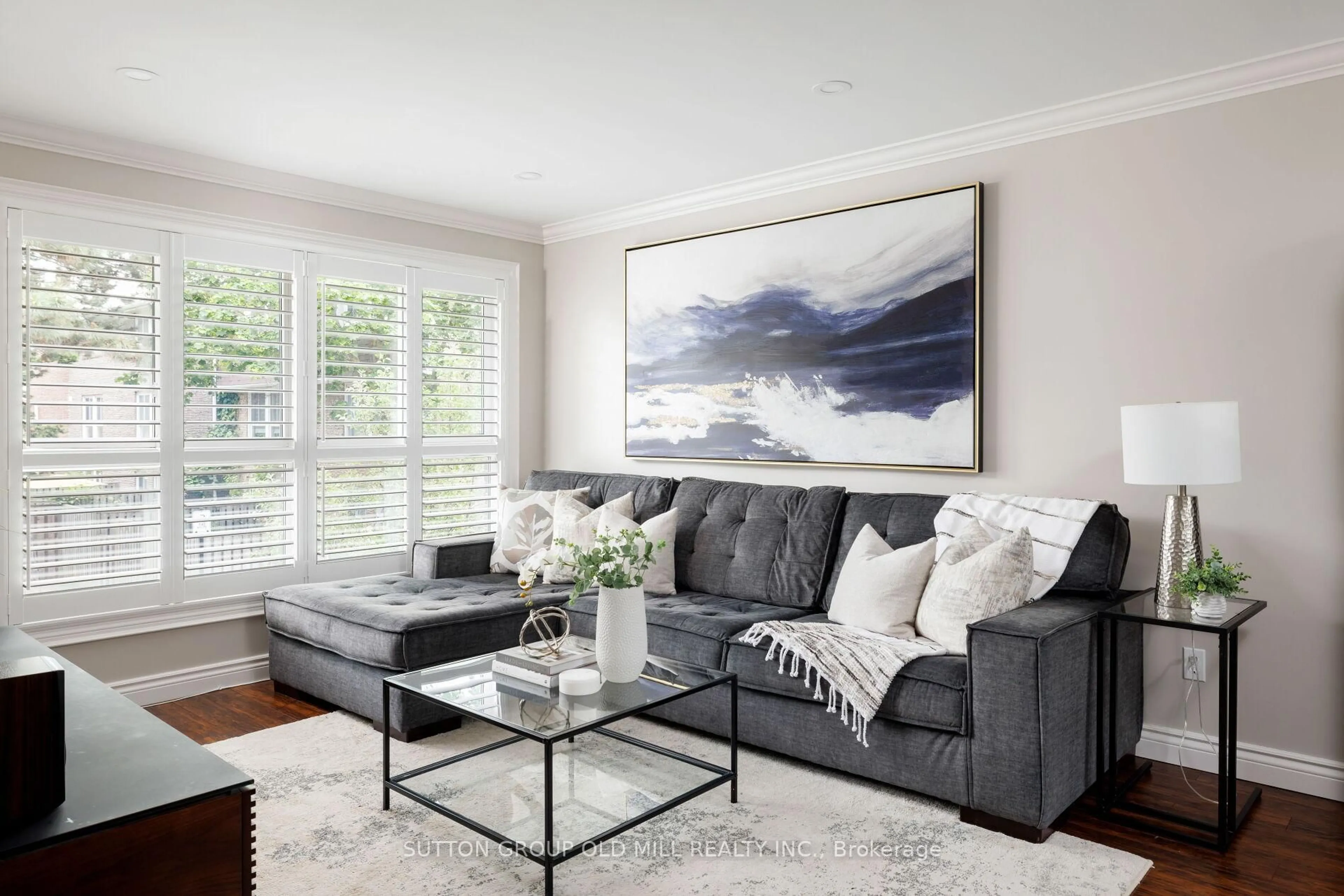 Living room with furniture, unknown for 617 Rathburn Rd #63, Toronto Ontario M9C 3T5