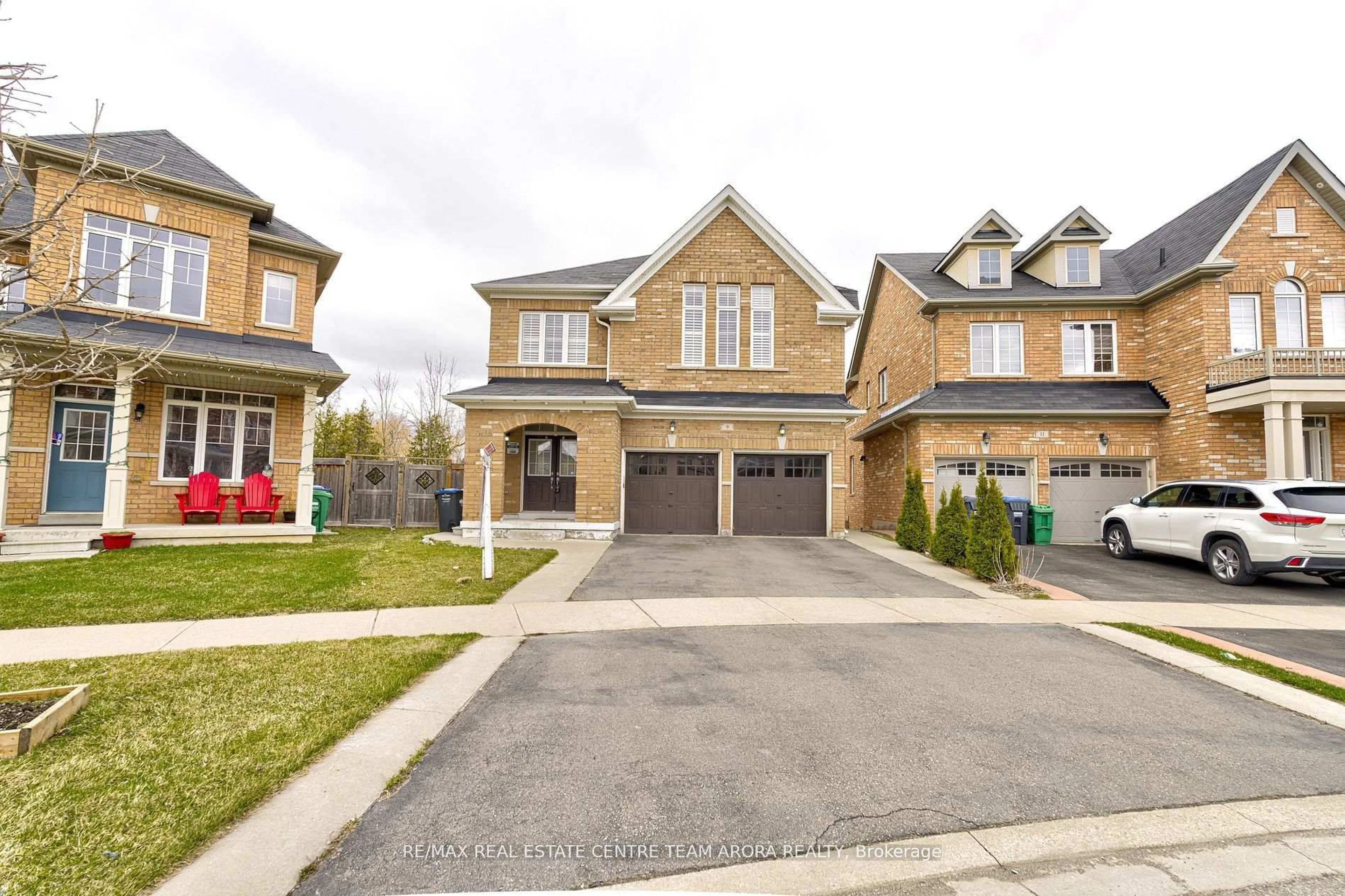 Home with brick exterior material, street for 9 Borrelli Dr, Brampton Ontario L6Y 5W9