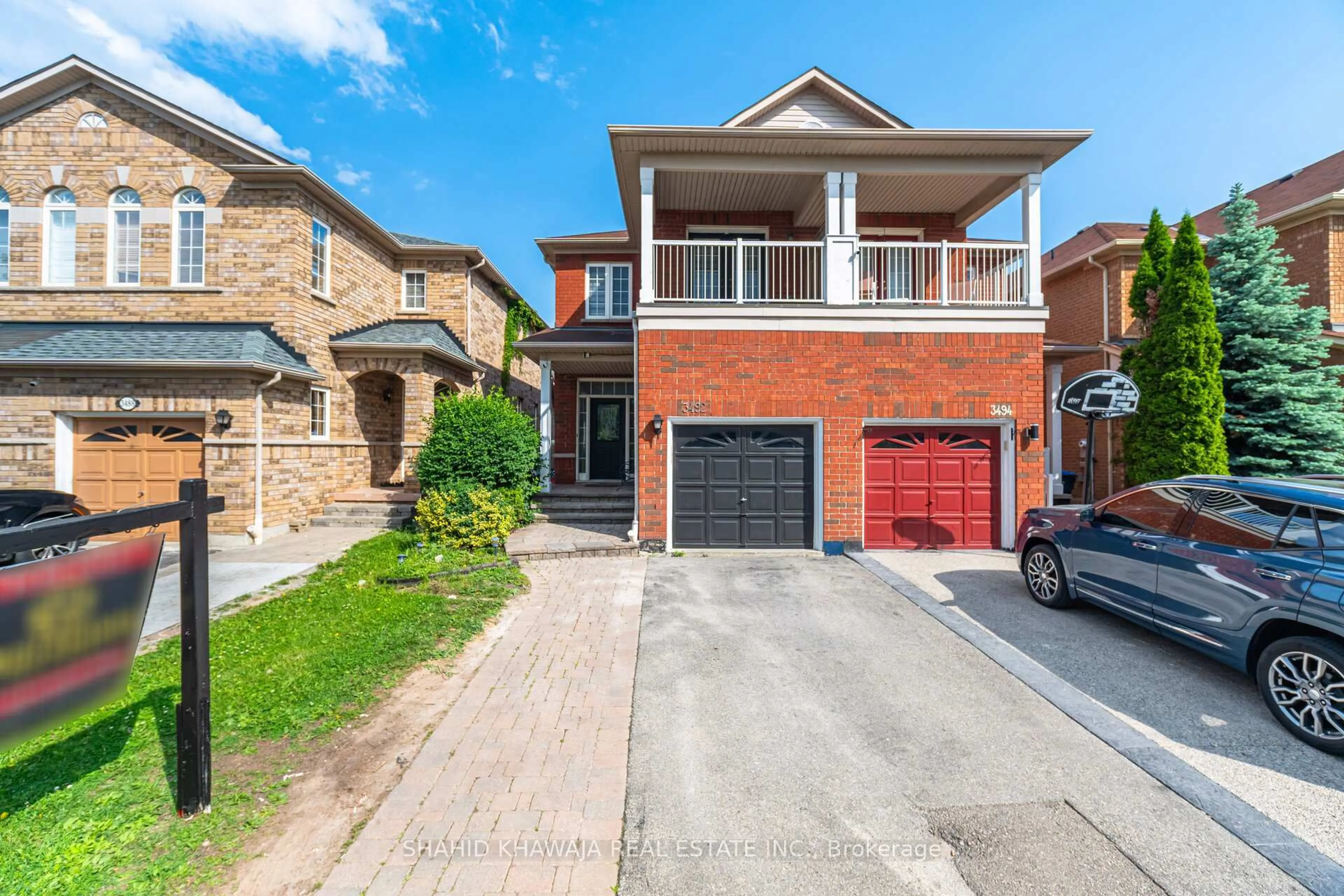 Home with brick exterior material, street for 3492 Fountain Park Ave, Mississauga Ontario L5M 7E3