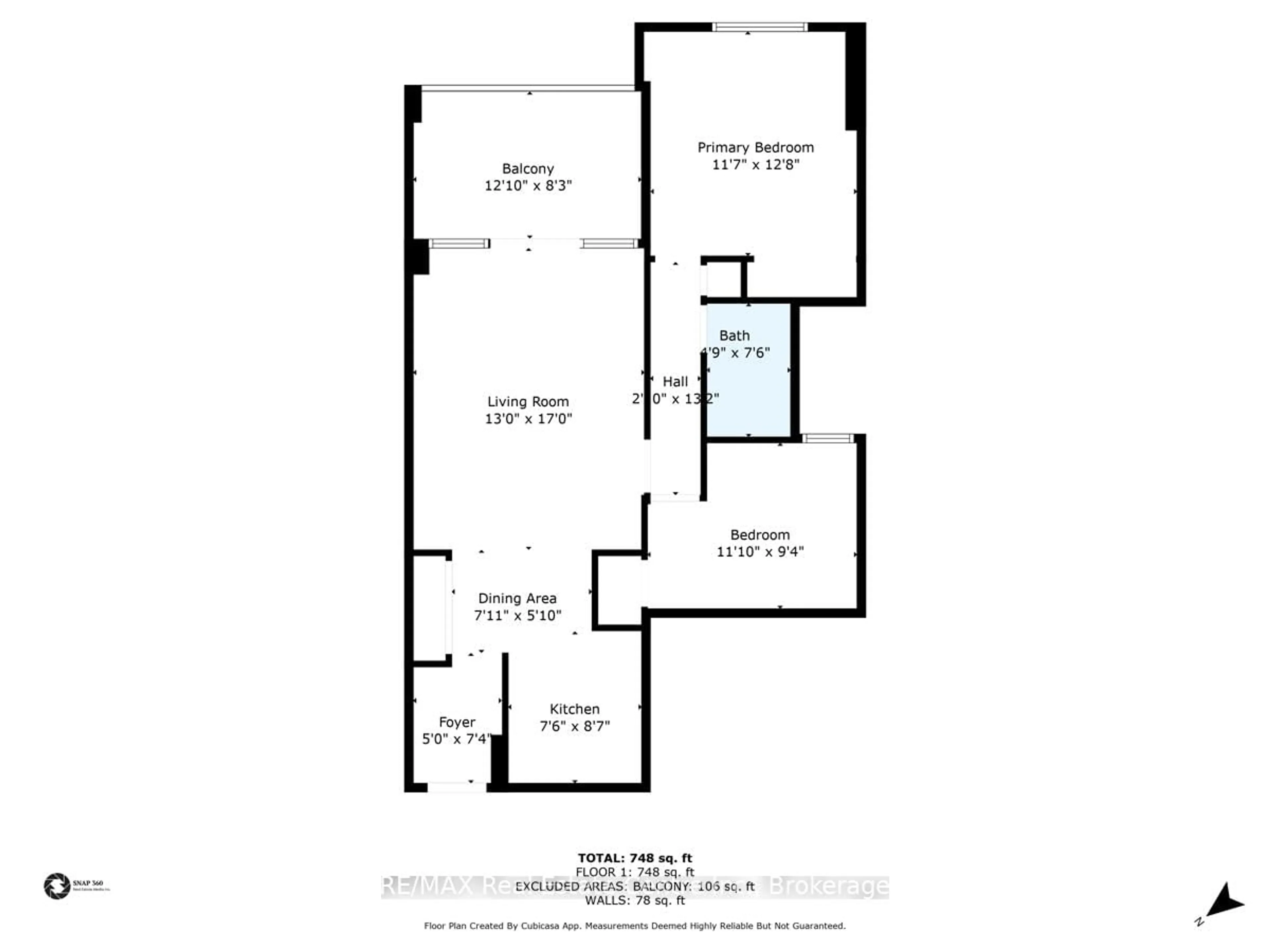 Floor plan for 975 WARWICK Crt #806, Burlington Ontario L7T 3Z7