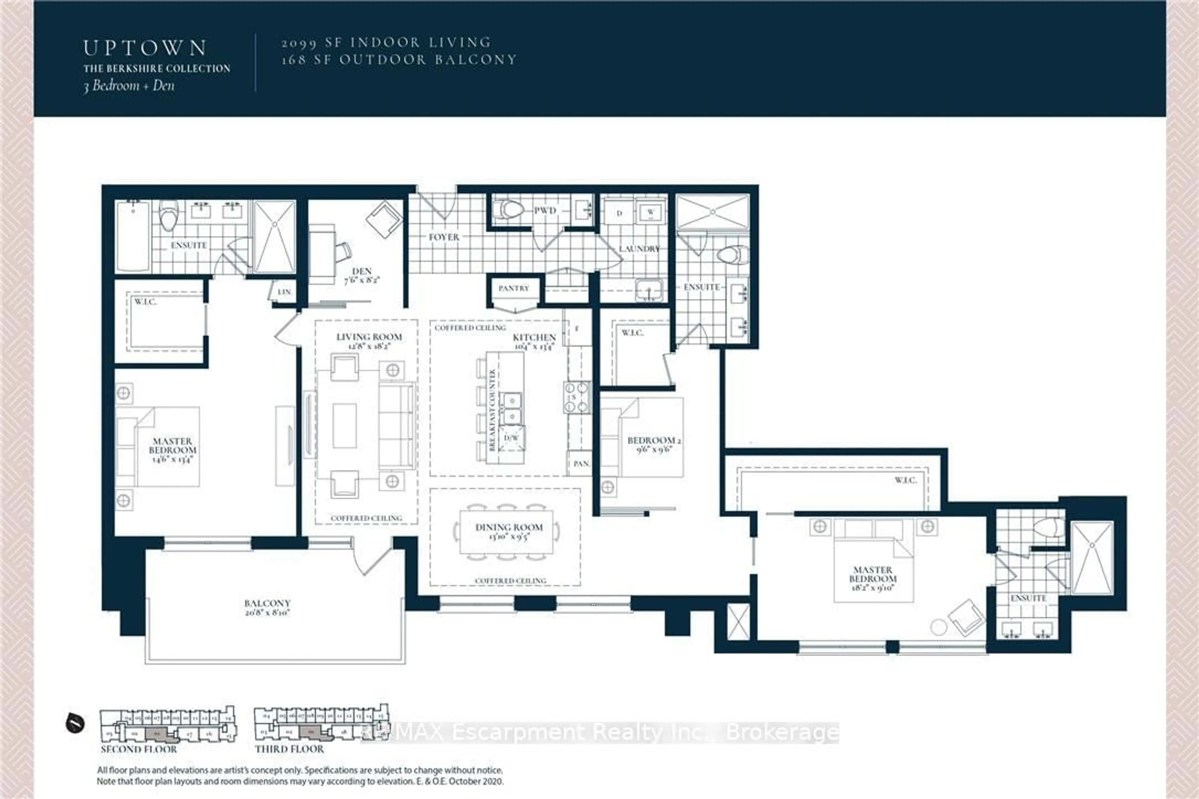 Floor plan for 123 Maurice Dr #201, Oakville Ontario L6K 2W6