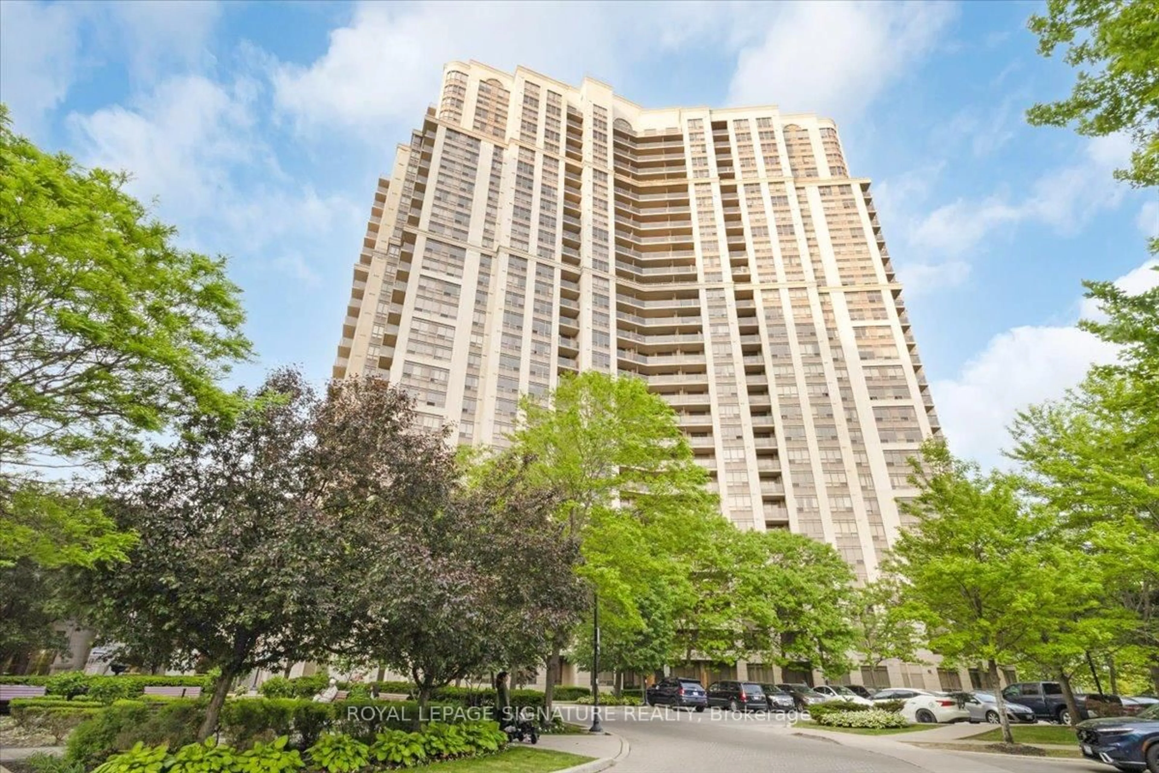 Patio, city buildings view from balcony for 700 Humberwood Blvd #119A, Toronto Ontario M9W 7J4
