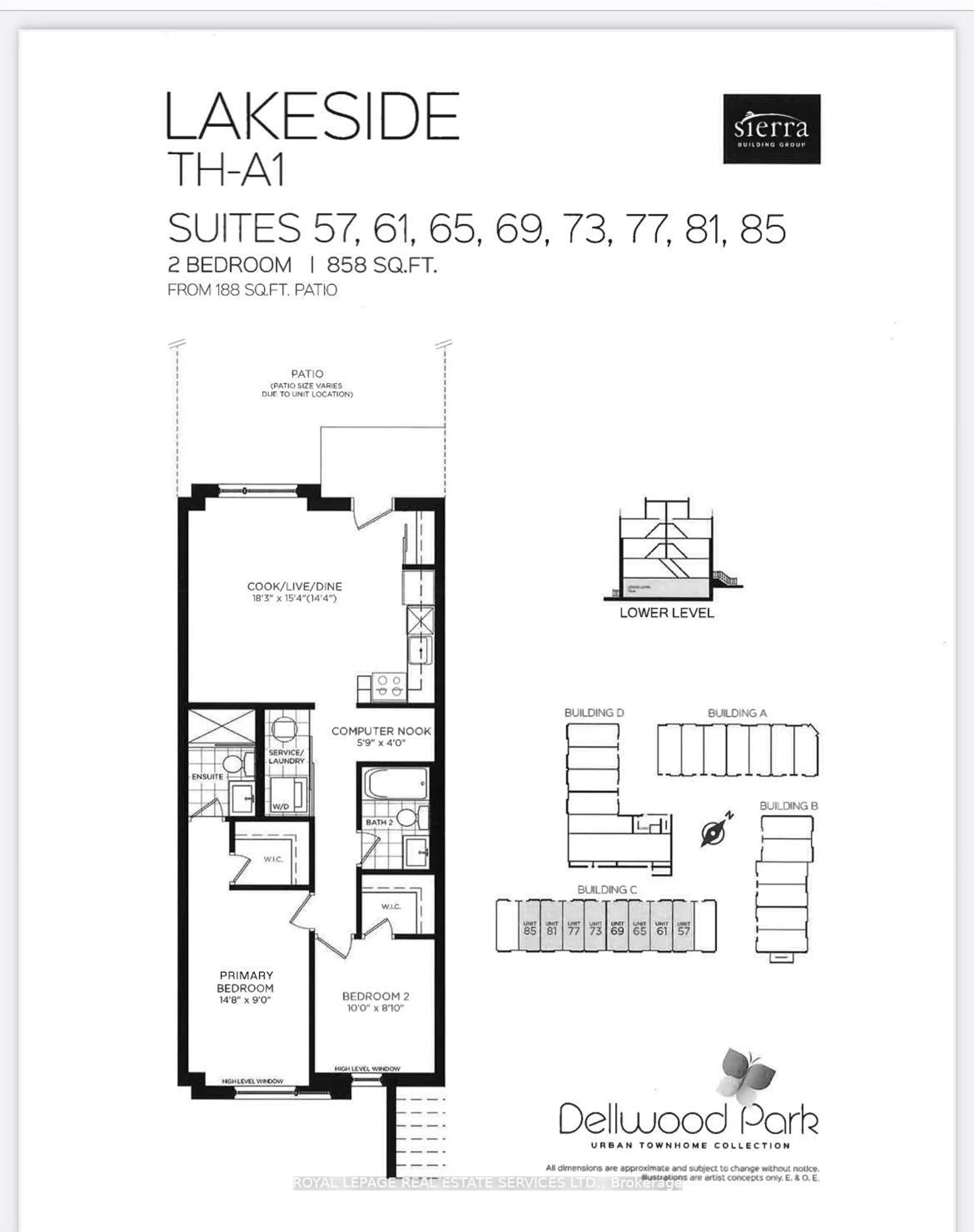 Floor plan for 650 Atwater Ave #13, Mississauga Ontario L5E 3K2