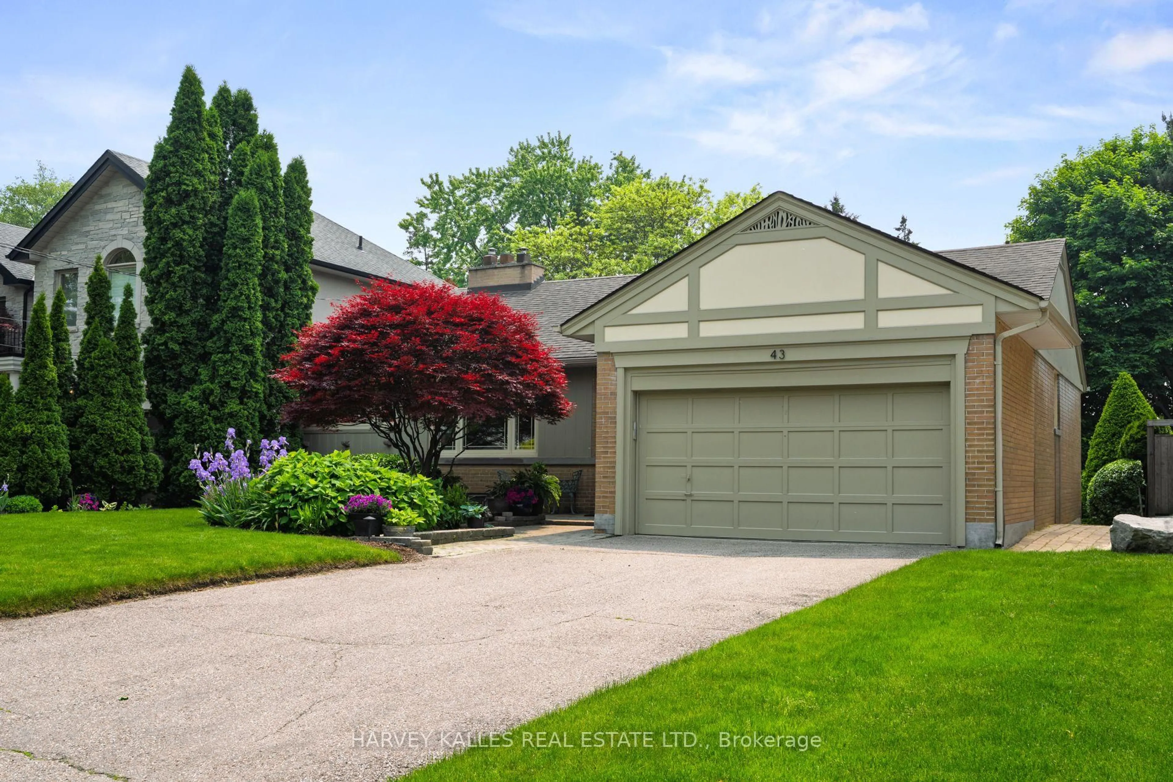 Home with vinyl exterior material, street for 43 Hartfield Rd, Toronto Ontario M9A 3C8