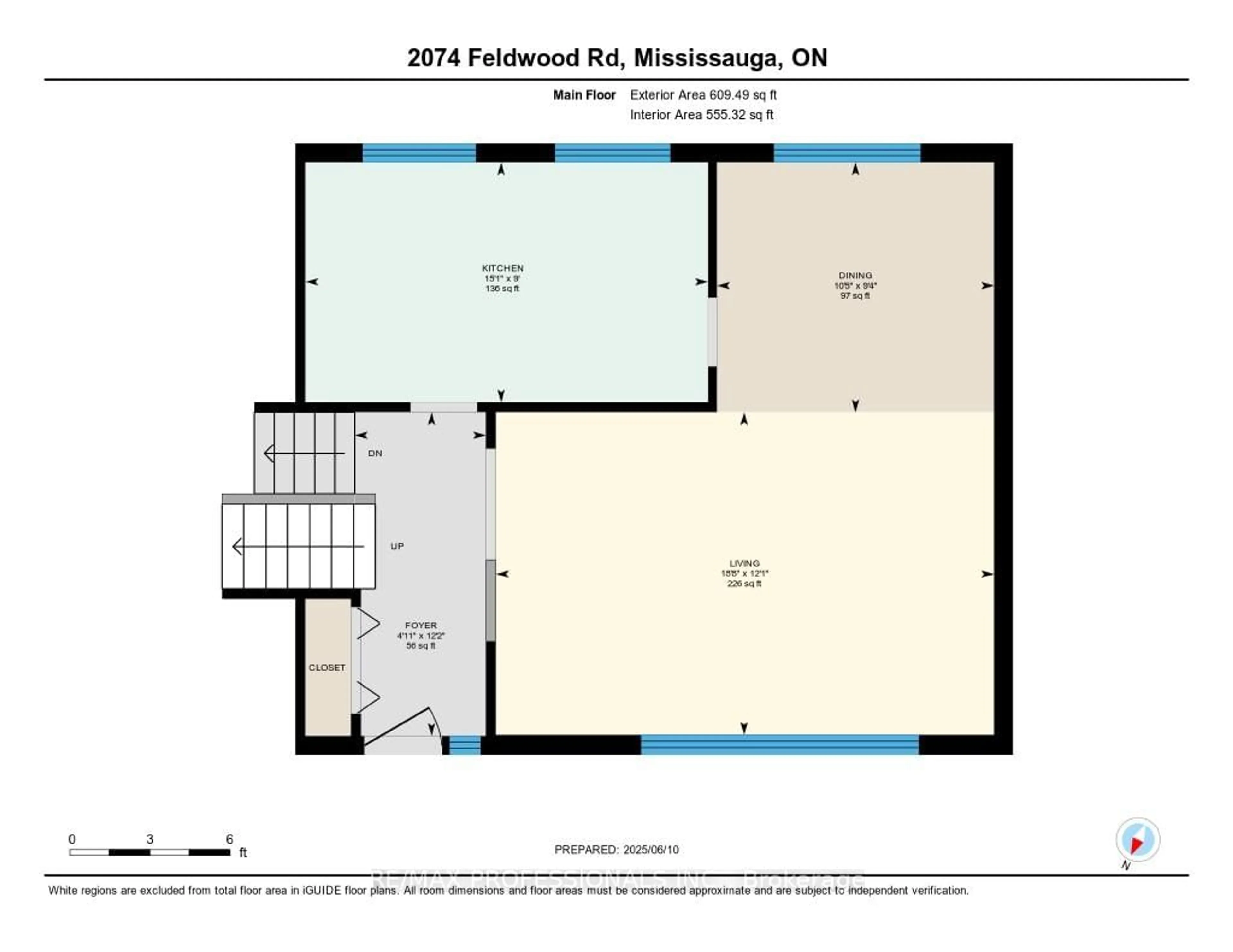 Floor plan for 2074 Feldwood Rd, Mississauga Ontario L4X 1E9