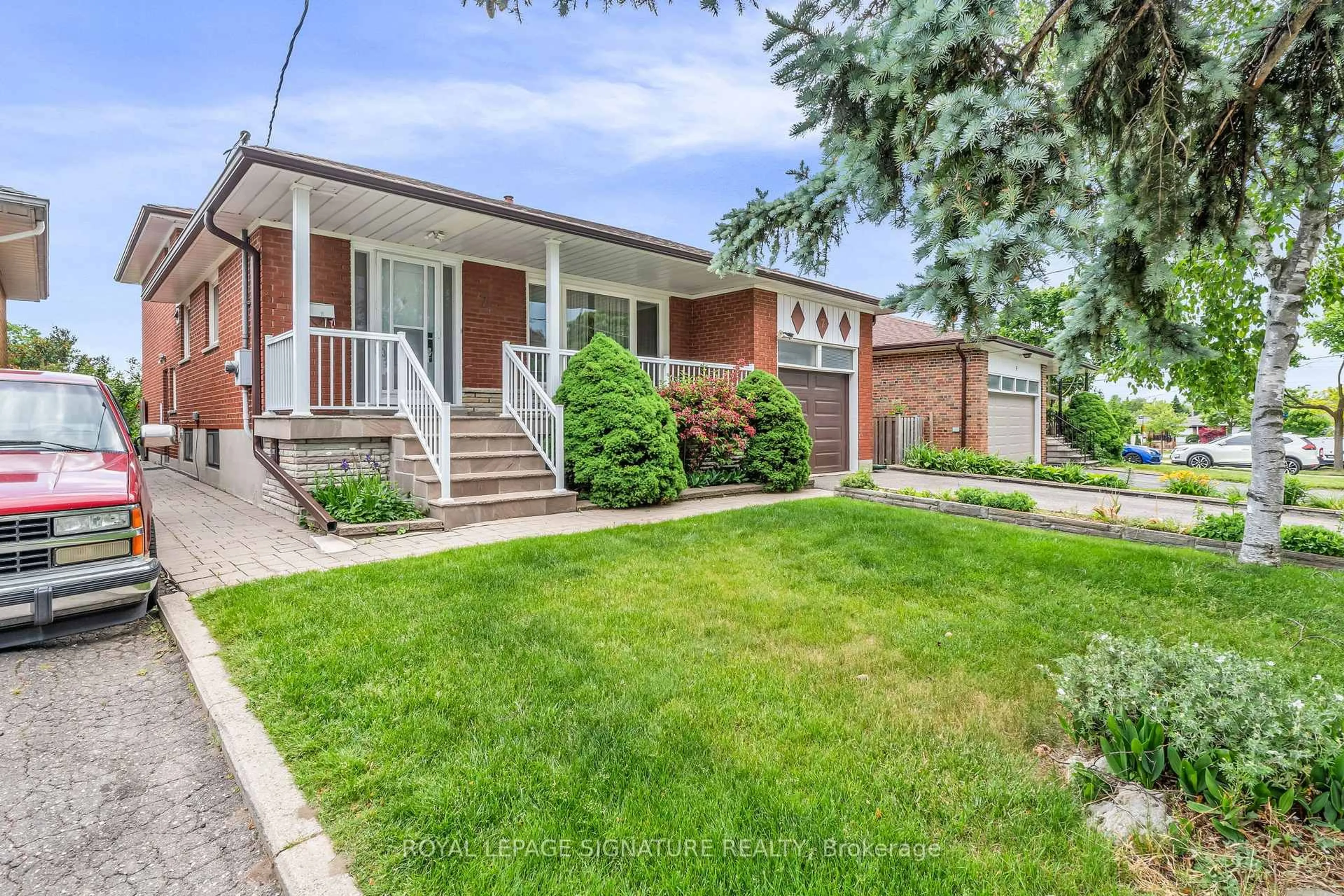 Home with brick exterior material, street for 7 West Wareside Rd, Toronto Ontario M9C 3H9