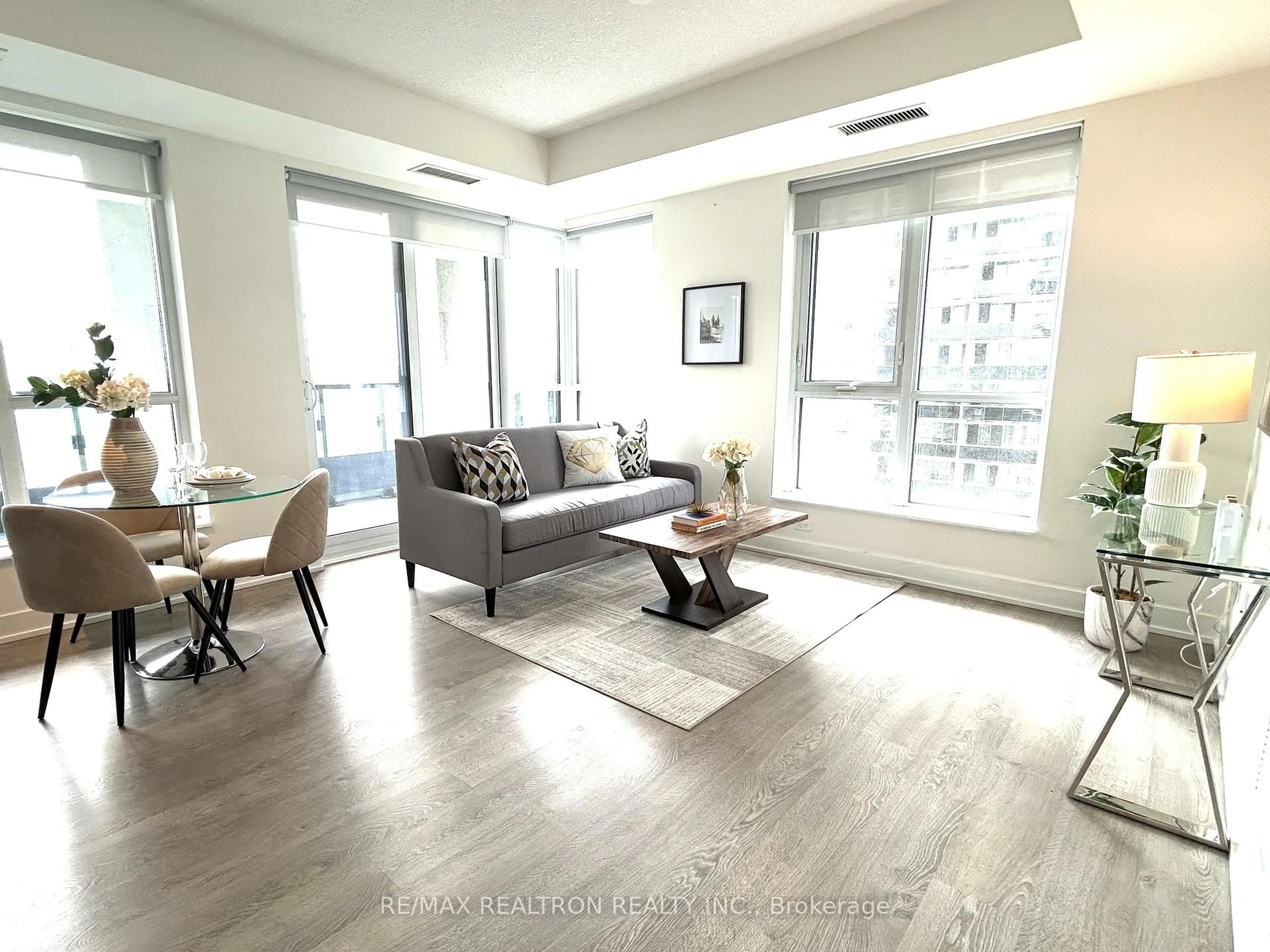 Living room with furniture, unknown for 9 Mabelle Ave #924, Toronto Ontario M9A 0E1