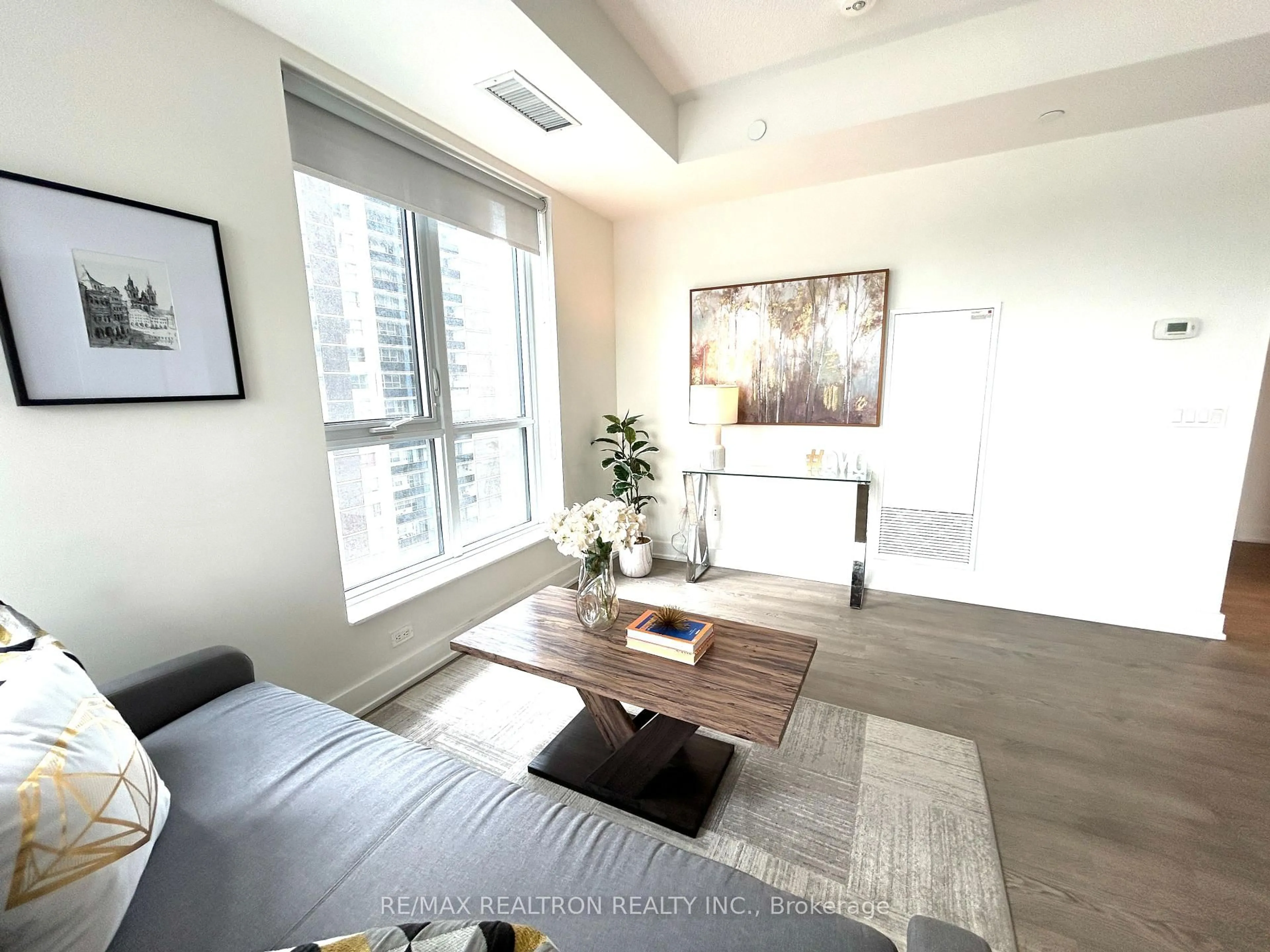 Living room with furniture, unknown for 9 Mabelle Ave #924, Toronto Ontario M9A 0E1