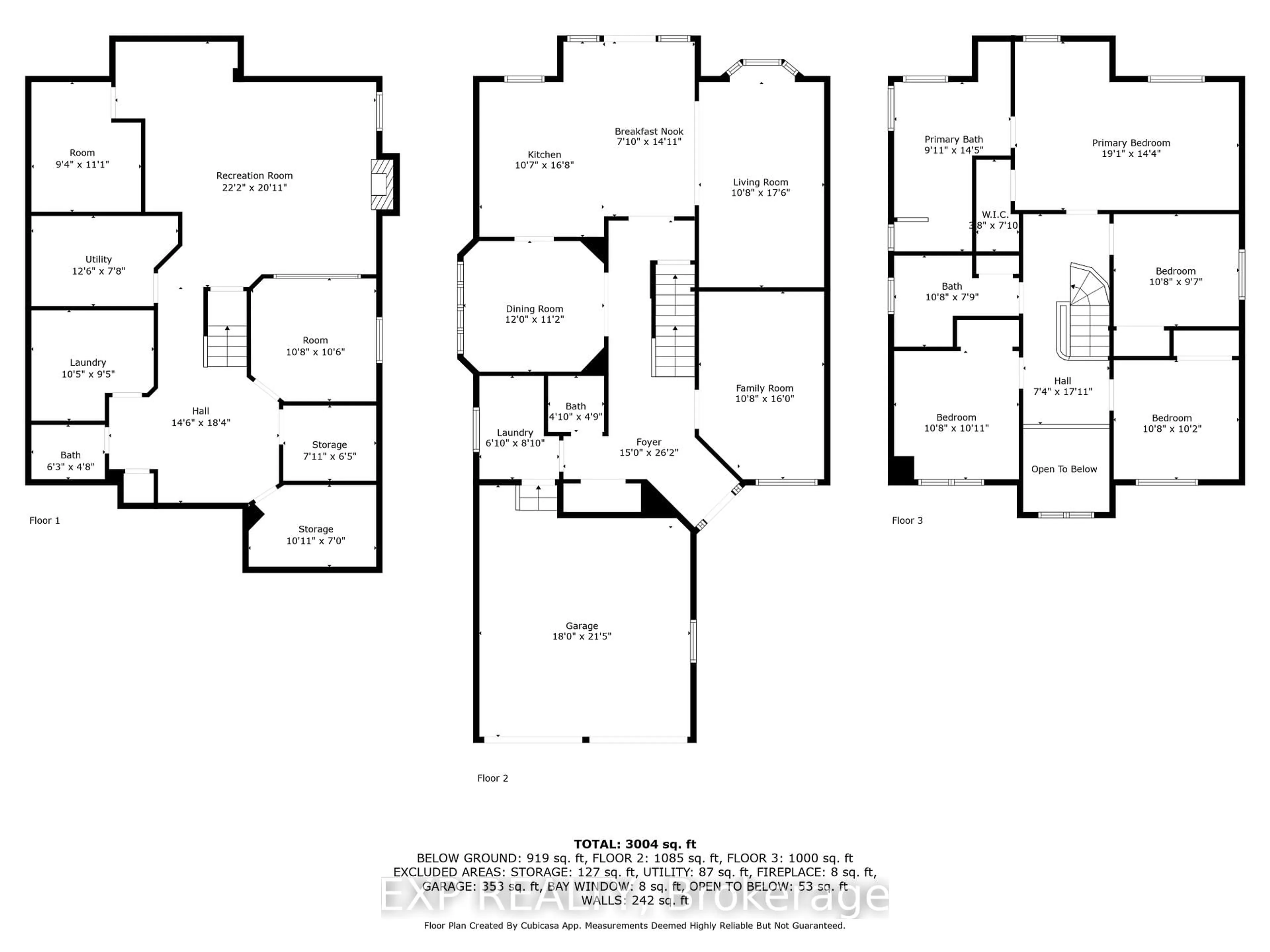 Floor plan for 5 Watson Rd, Halton Hills Ontario L7G 5N8