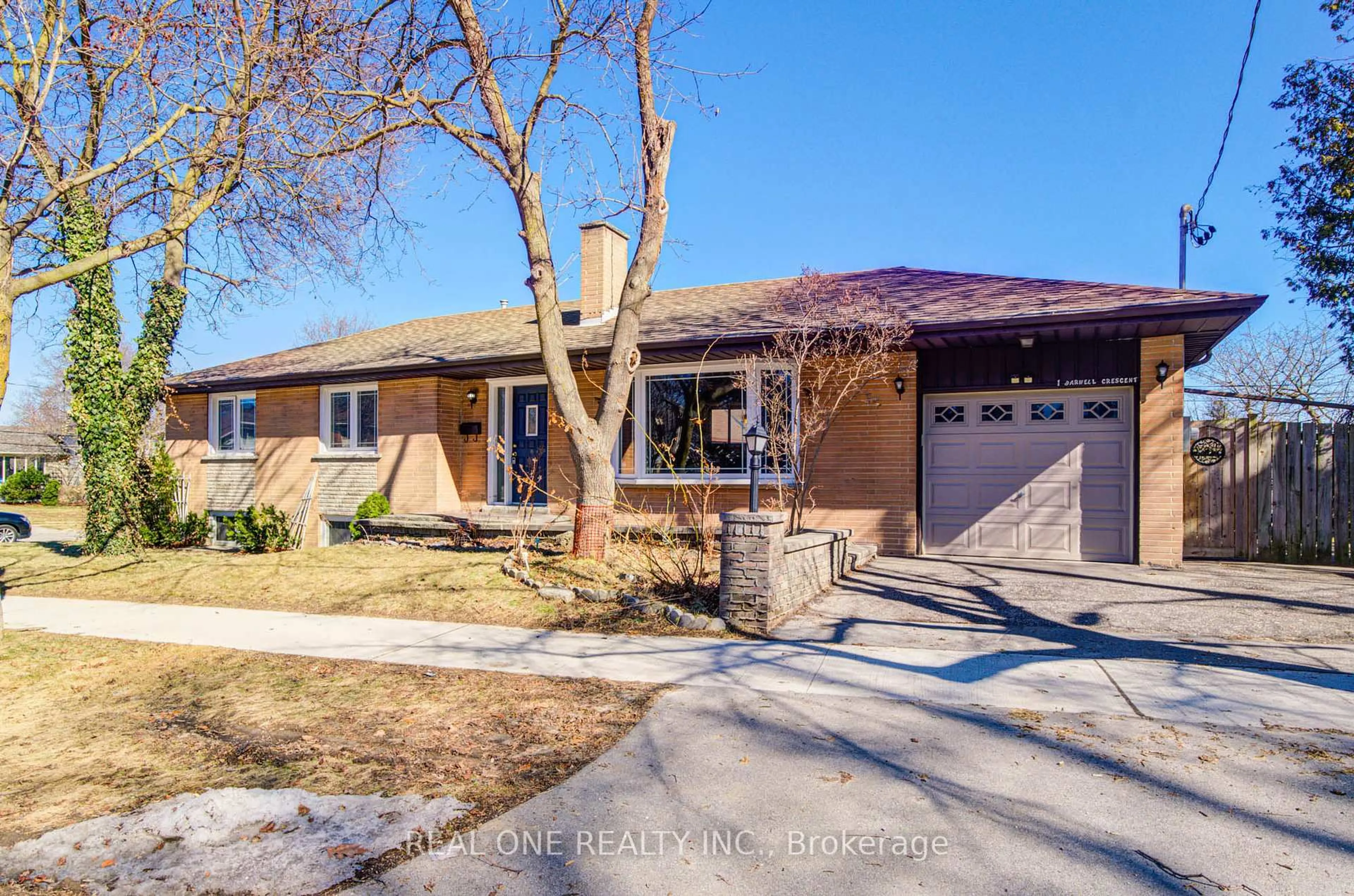 Home with brick exterior material, street for 1 Barwell Cres, Toronto Ontario M9W 2W4