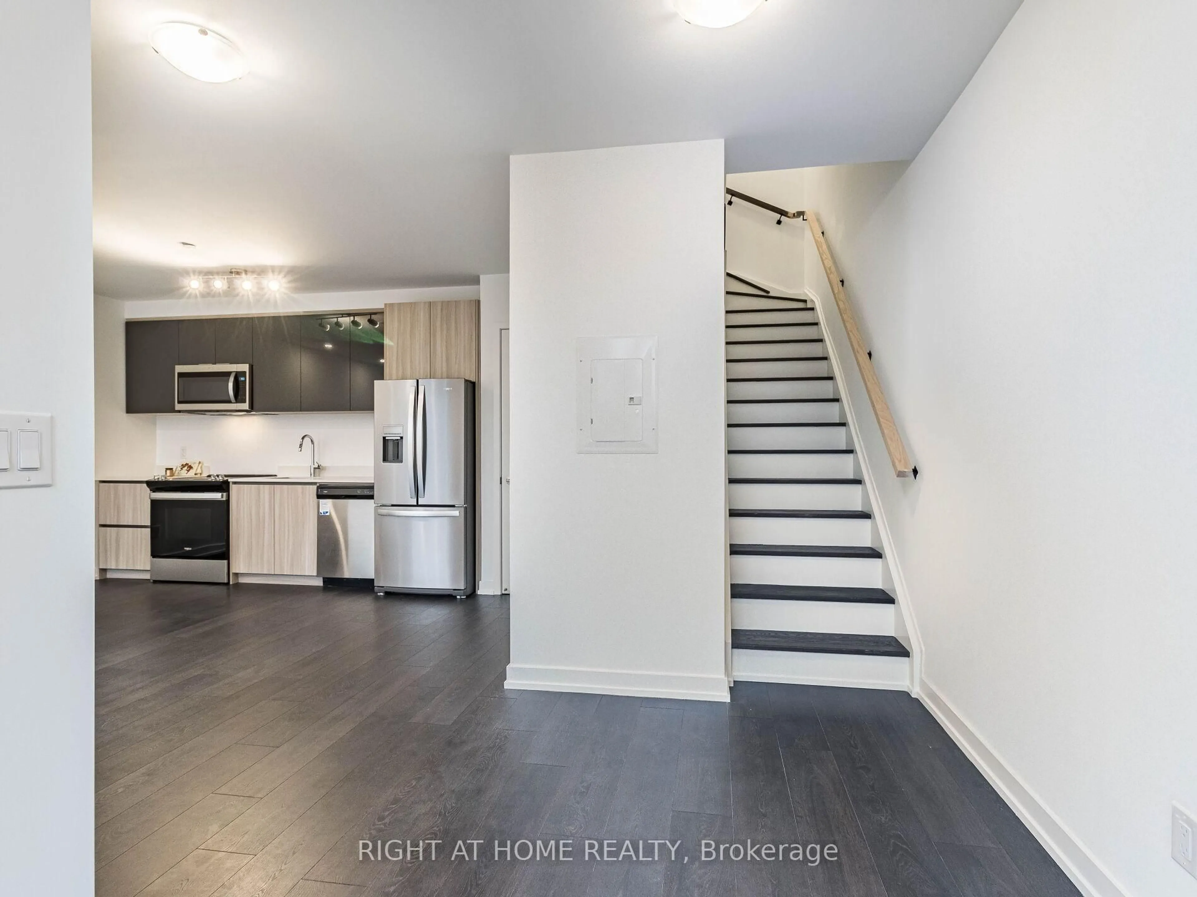 Open concept kitchen, floor is not visible for 5 maryport Ave #113, Toronto Ontario M3M 2H4