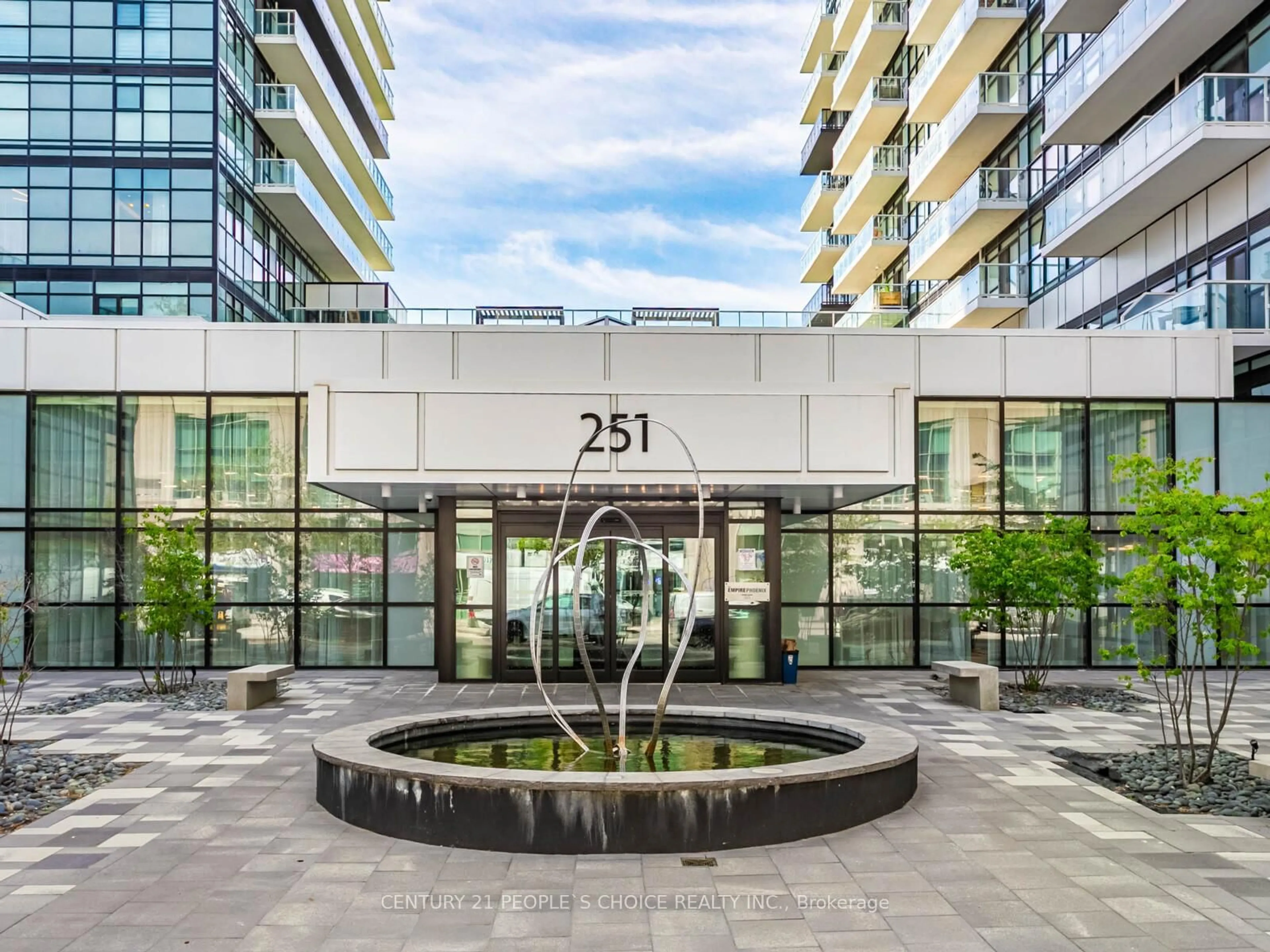 Indoor foyer for 251 Manitoba St #1802, Toronto Ontario M8Y 4G9