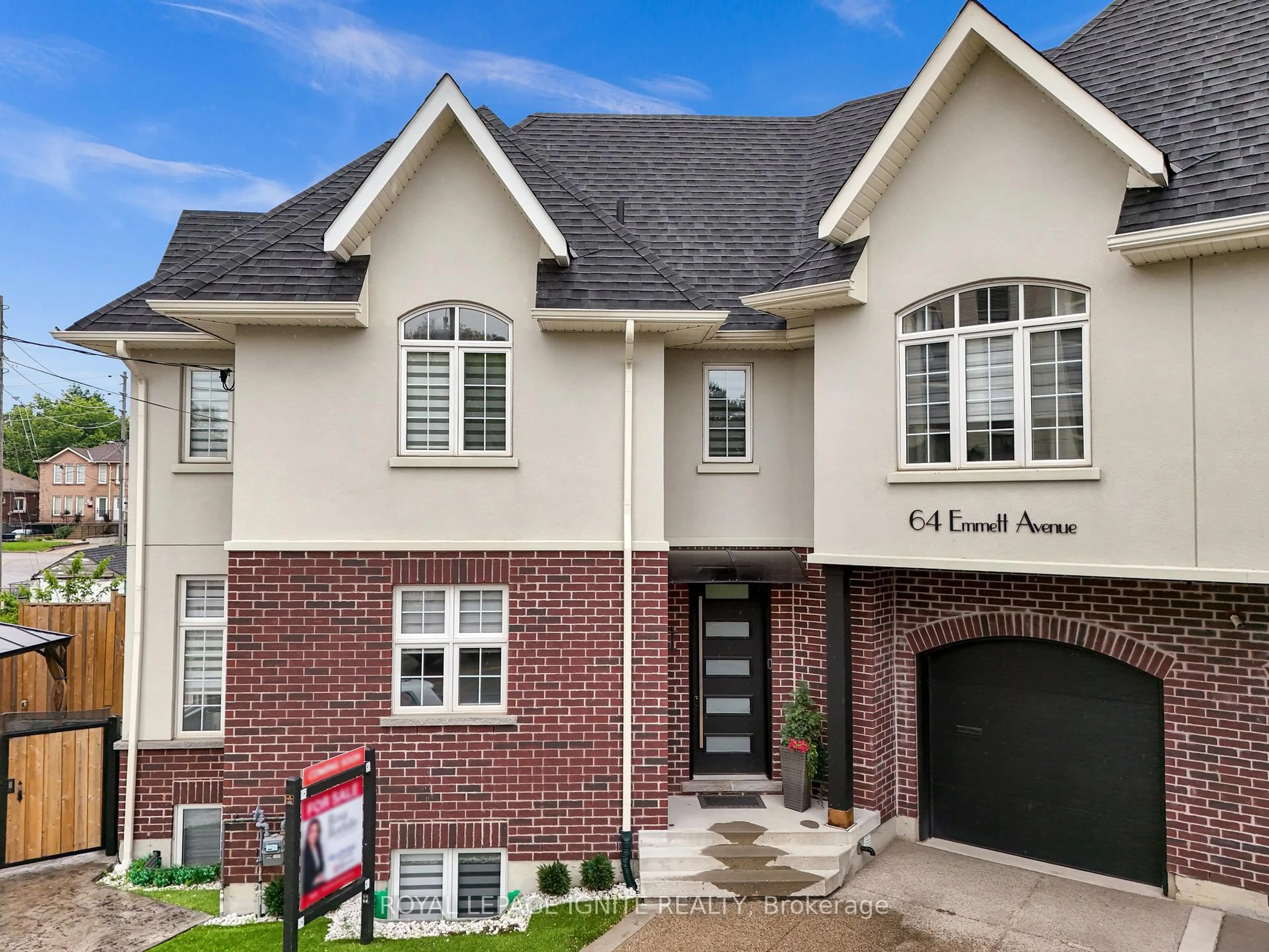 Home with brick exterior material, street for 64 Emmett Ave, Toronto Ontario M6M 2E6