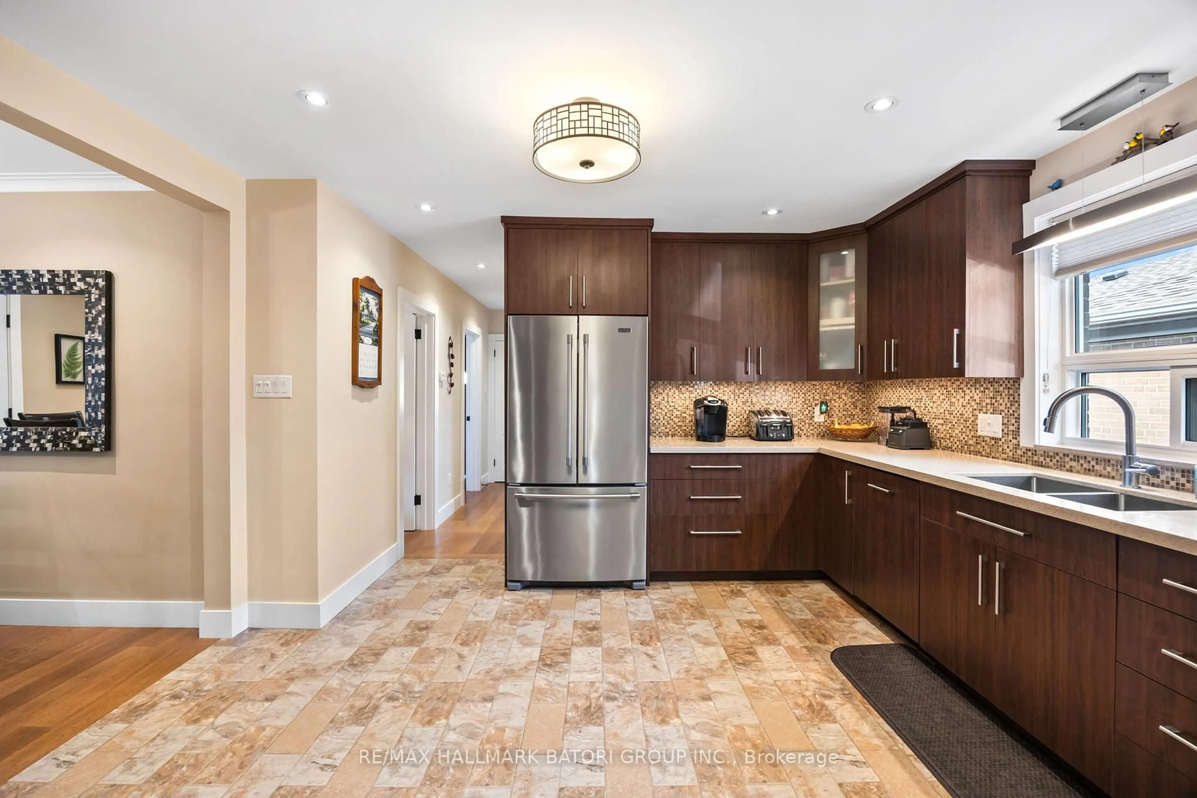 Open concept kitchen, ceramic/tile floor for 3 Rosefair Cres, Toronto Ontario M9W 3B1