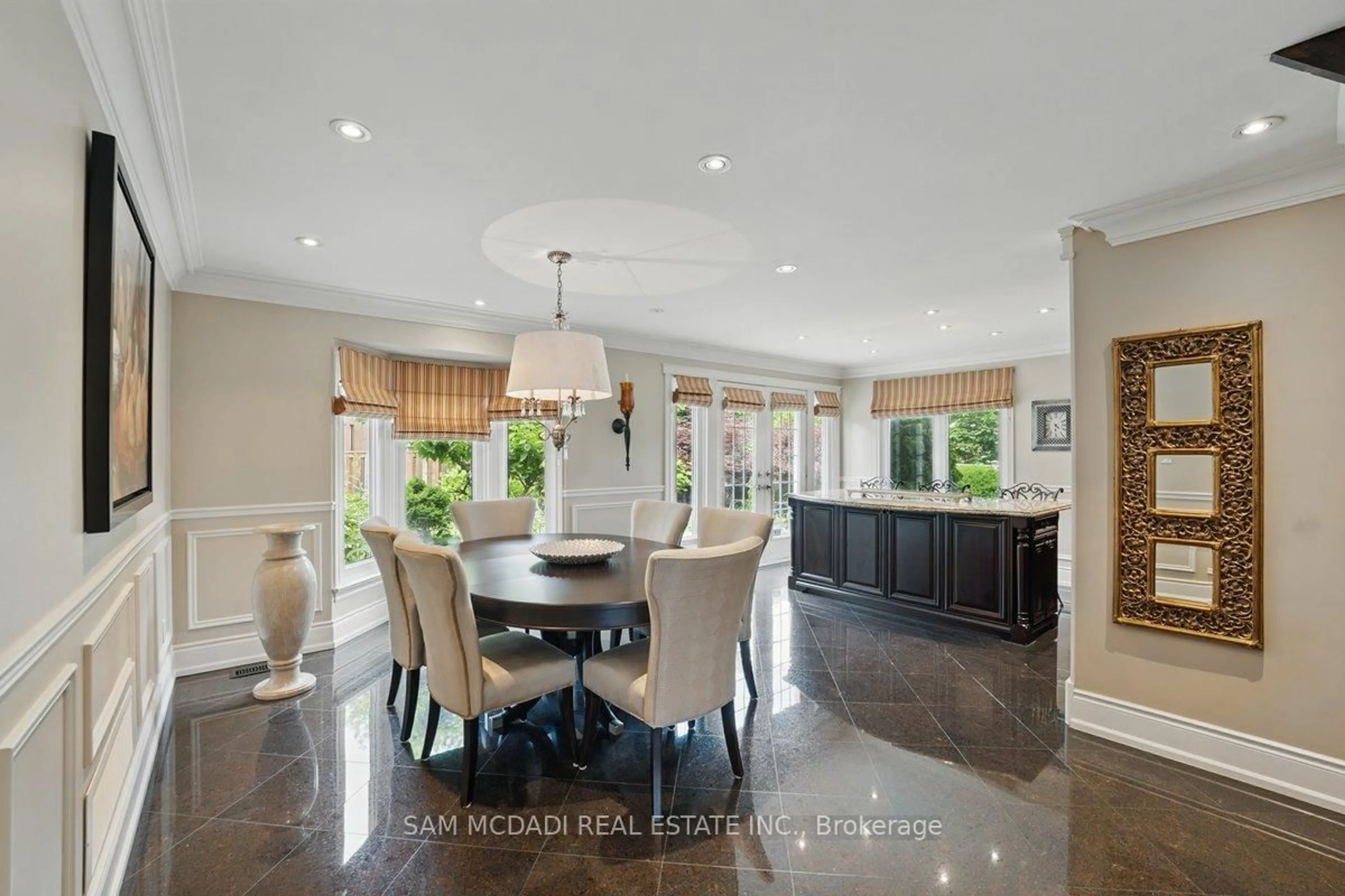 Open concept kitchen, ceramic/tile floor for 215 Anastasia Terr, Mississauga Ontario L5B 3A5