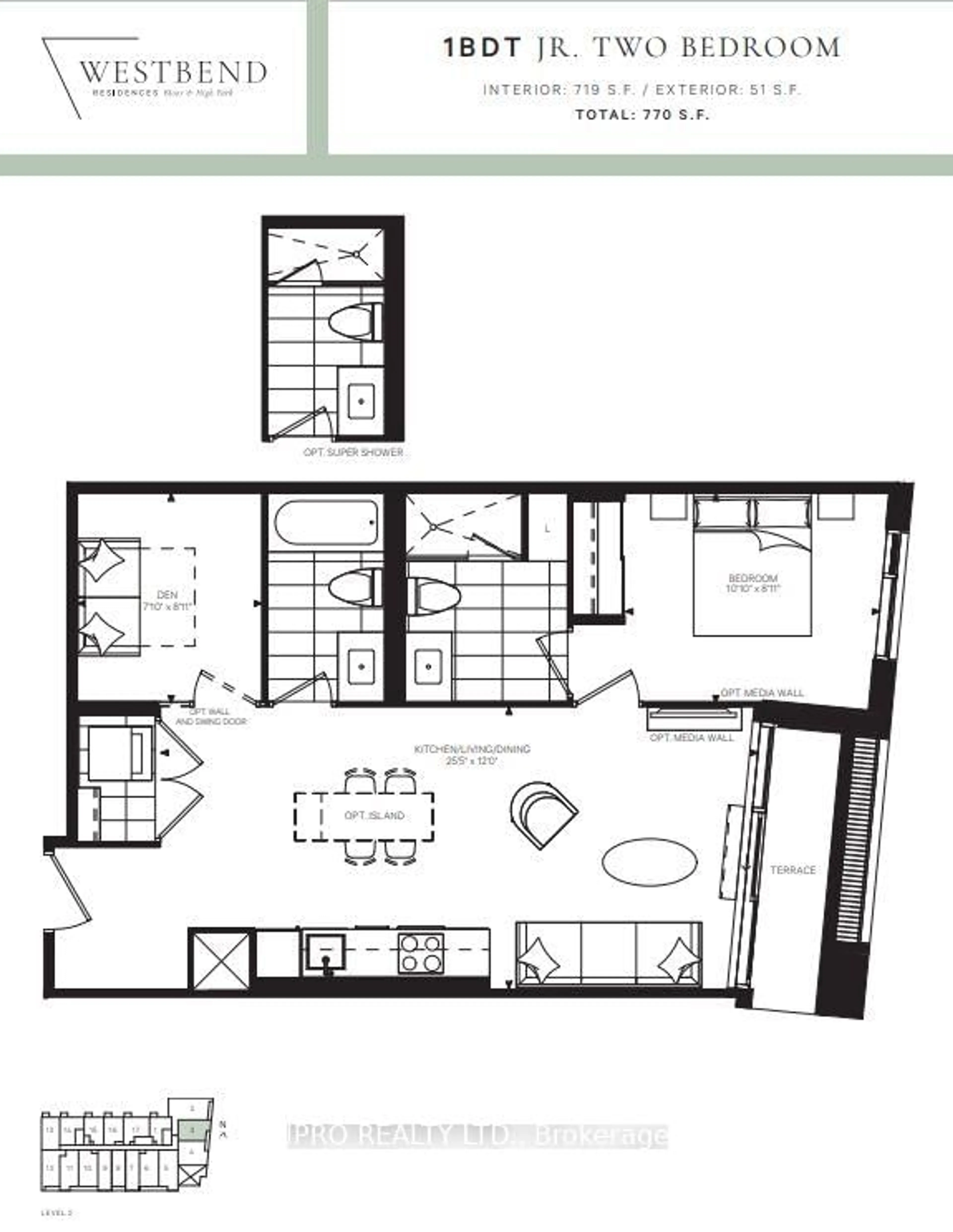 Floor plan for 1660 Bloor St #203, Toronto Ontario M6P 1A8