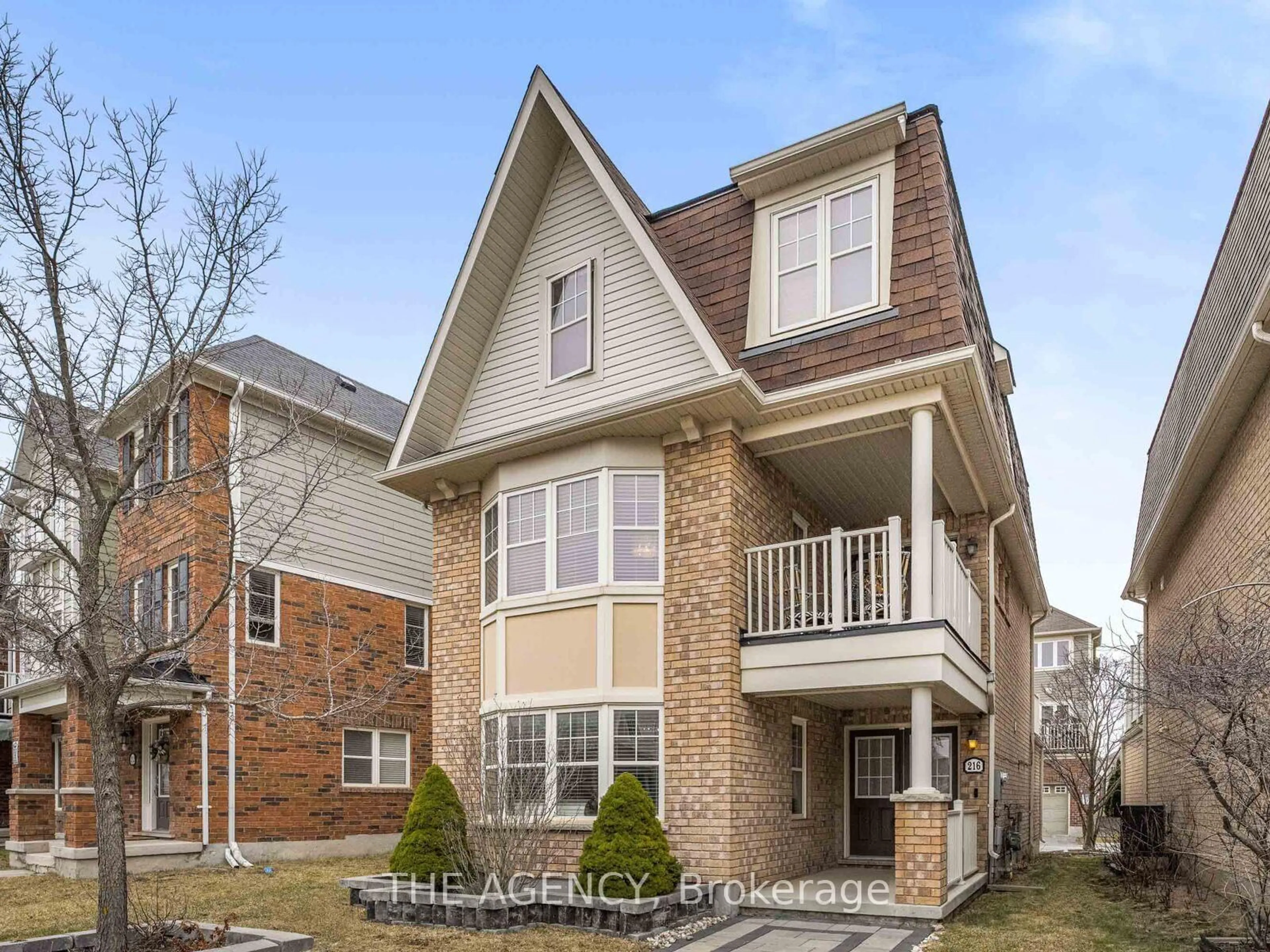 Home with brick exterior material, street for 216 Magurn Gate, Milton Ontario L9T 7B4