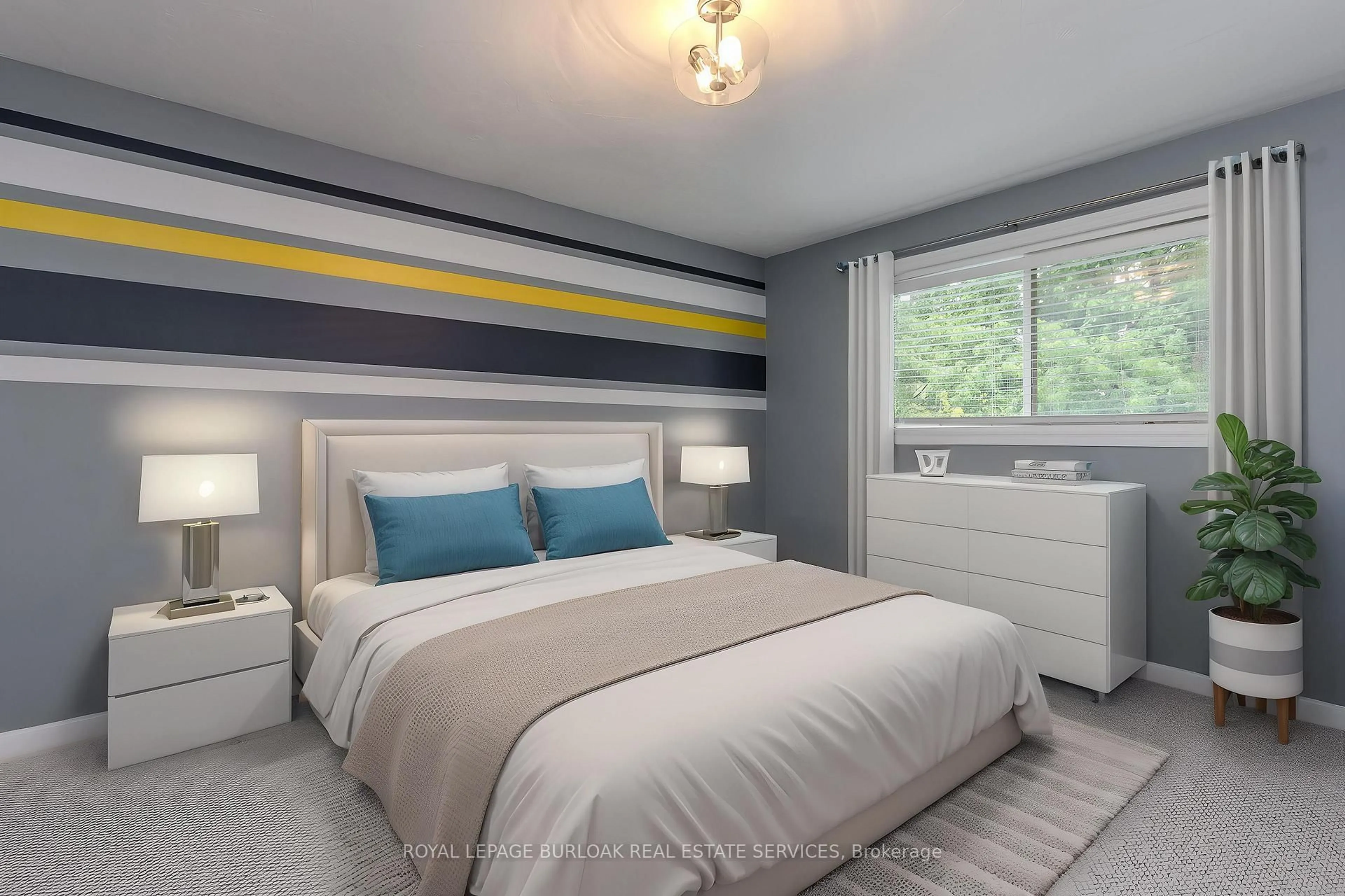 Bedroom with bed, unknown for 1128 Dowland Cres, Burlington Ontario L7T 4C9