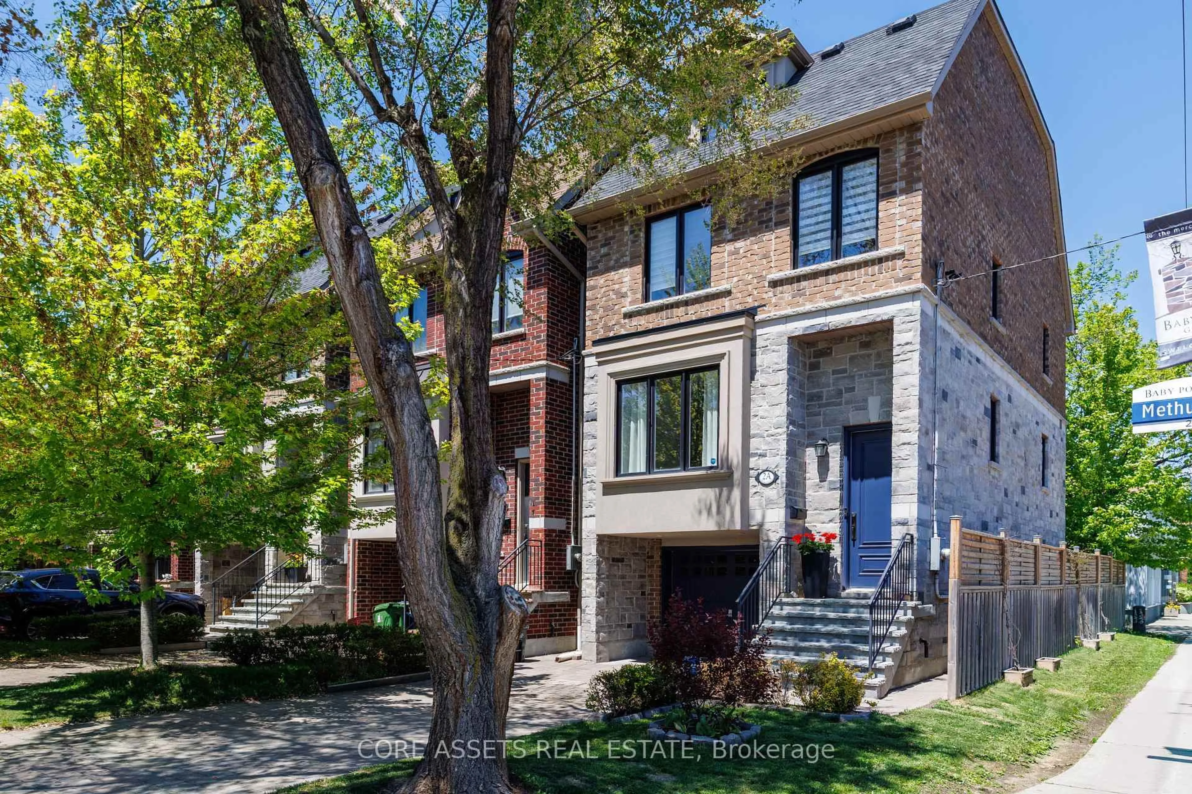 Home with brick exterior material, street for 2A Methuen Ave, Toronto Ontario M6S 1Z5