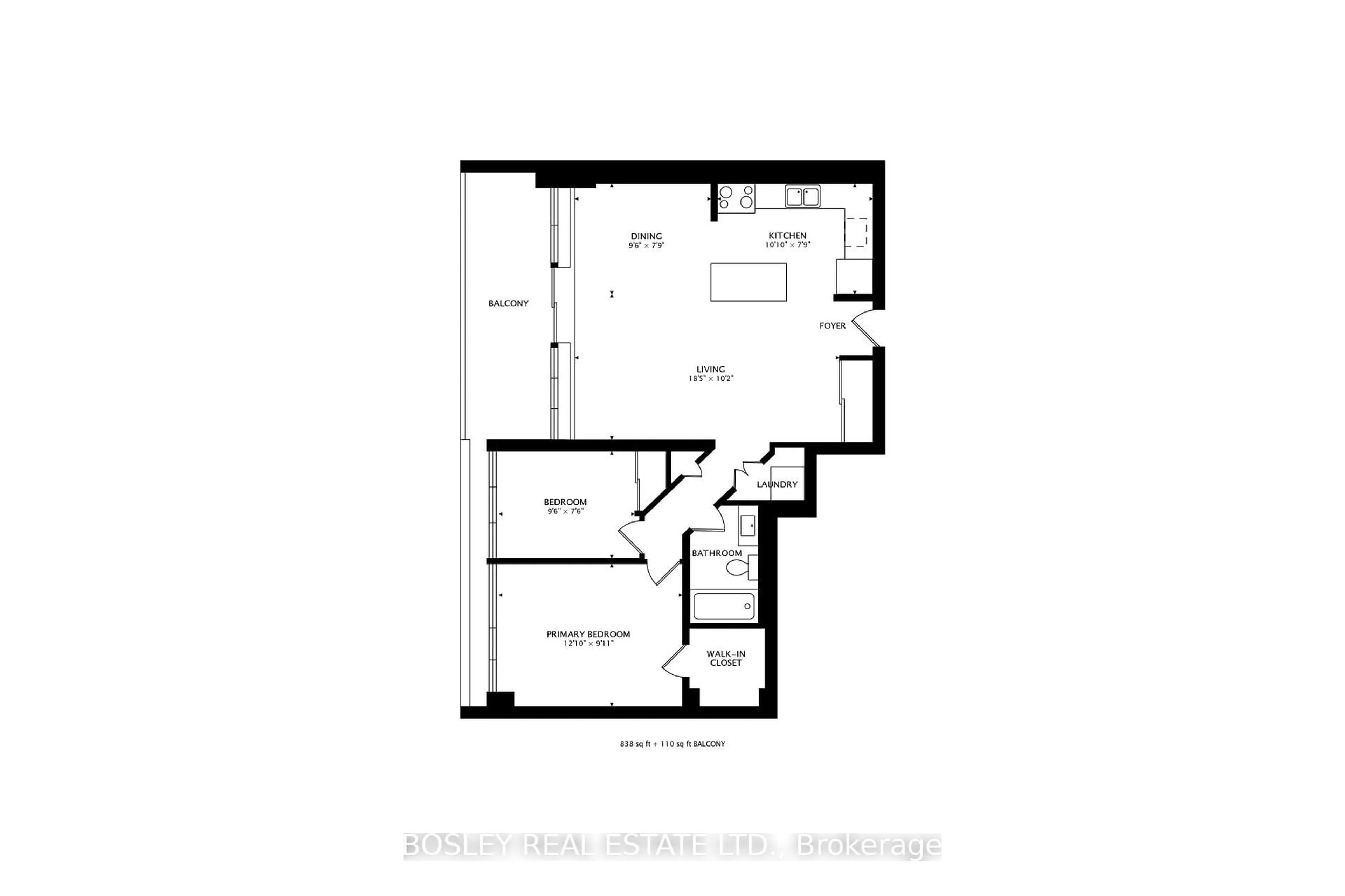 Floor plan for 3501 Glen Erin Dr #503, Mississauga Ontario L5L 2E9