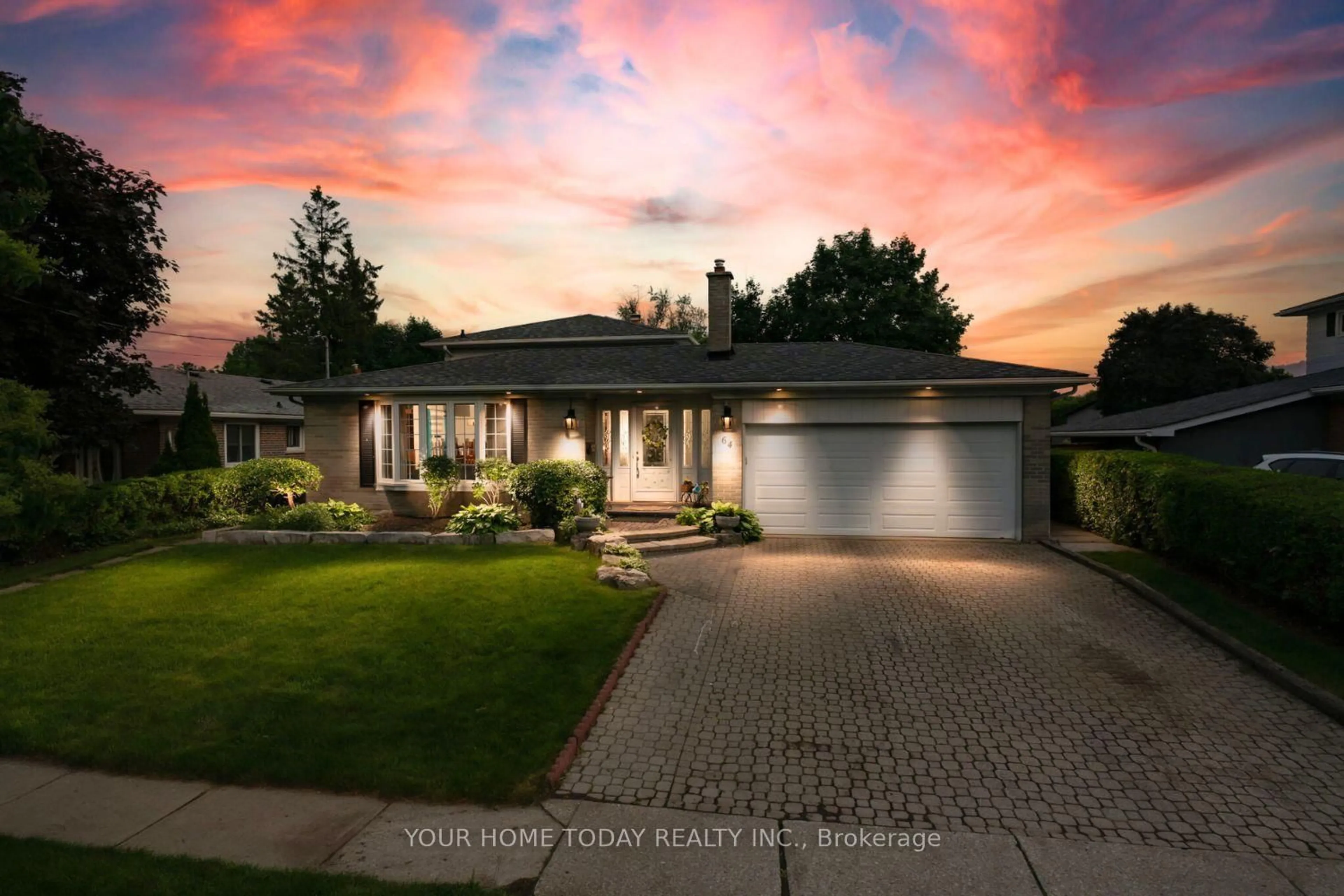 Home with brick exterior material, street for 64 Greystone Cres, Halton Hills Ontario L7G 1G9