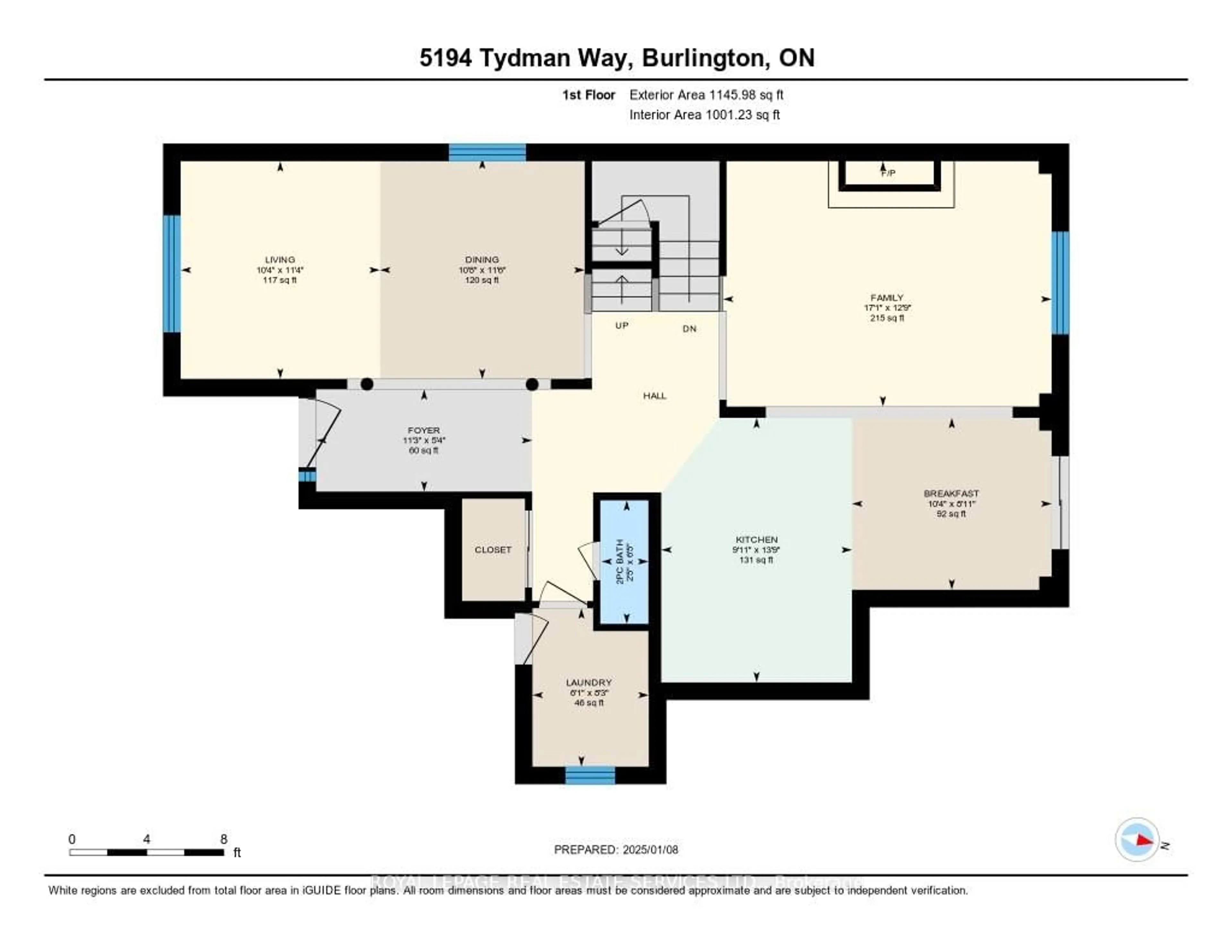 Floor plan for 5194 Tydman Way, Burlington Ontario L7L 7B1