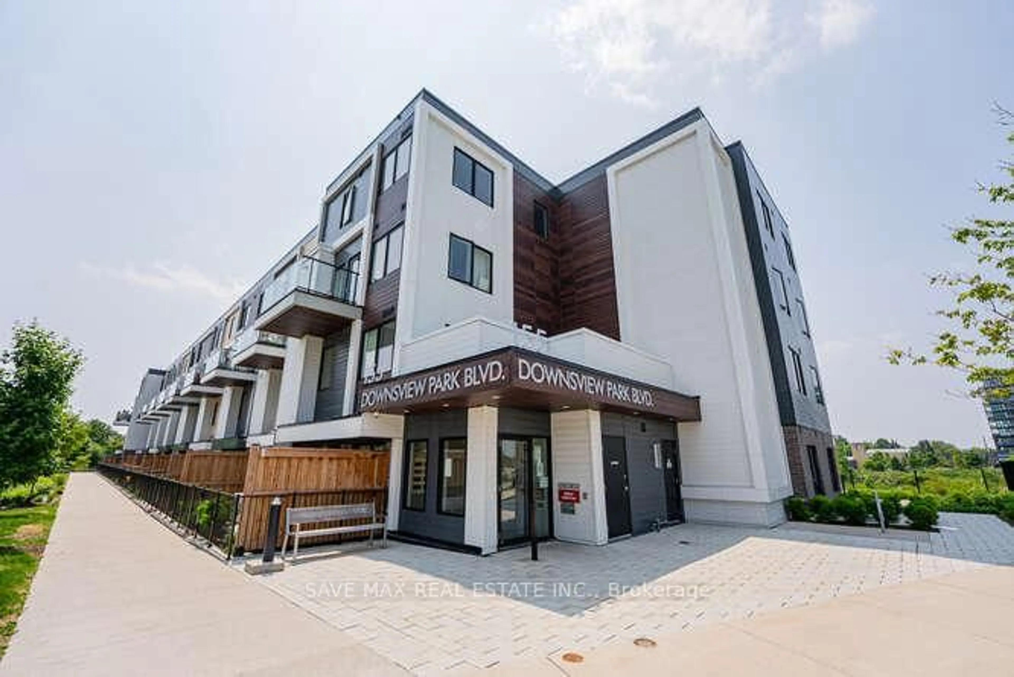 Patio, building for 155 Downsview Park Blvd #215, Toronto Ontario M3K 0E3