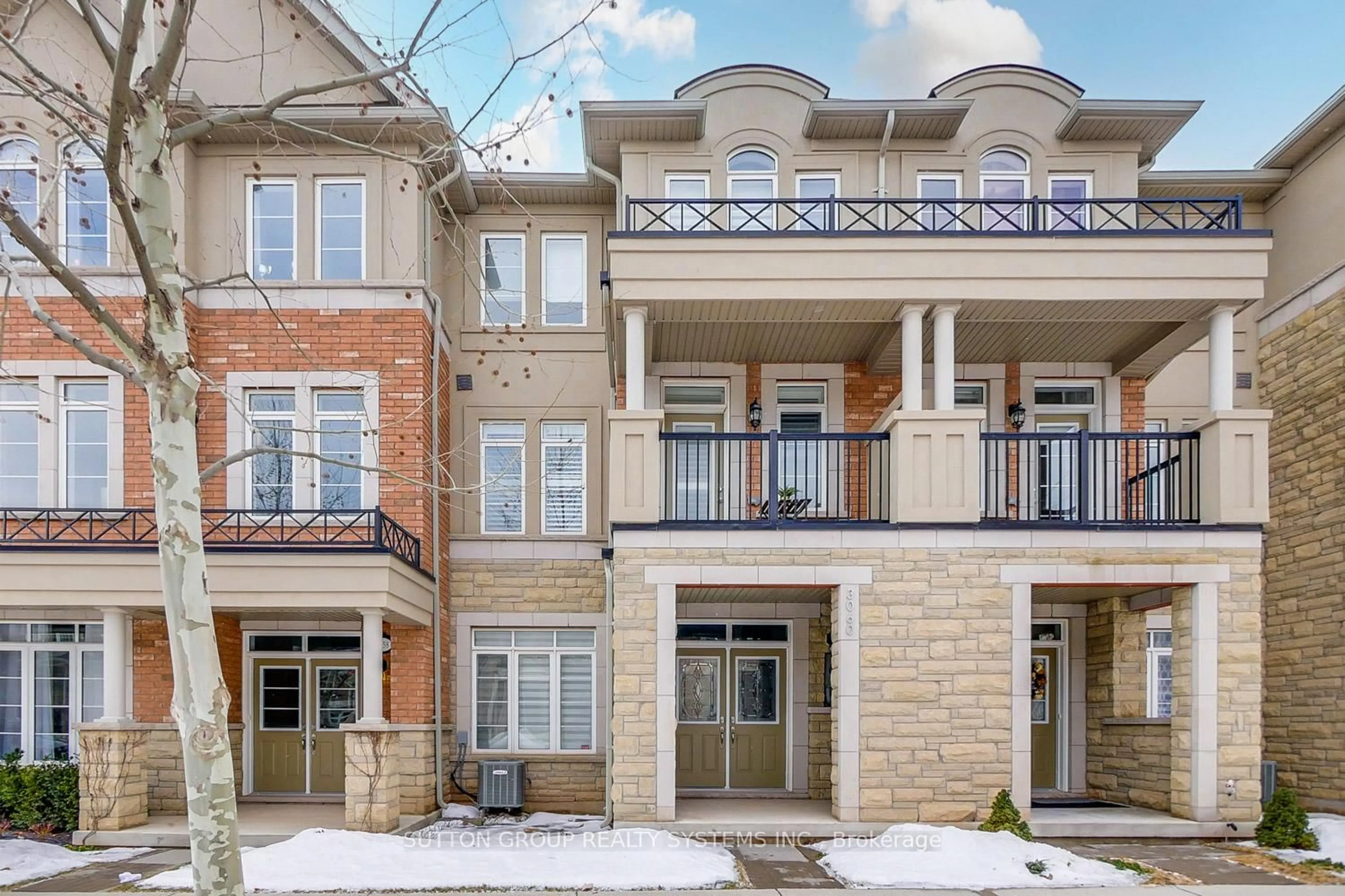 Home with brick exterior material, street for 3060 Eberly Woods Dr, Oakville Ontario L6M 0T5
