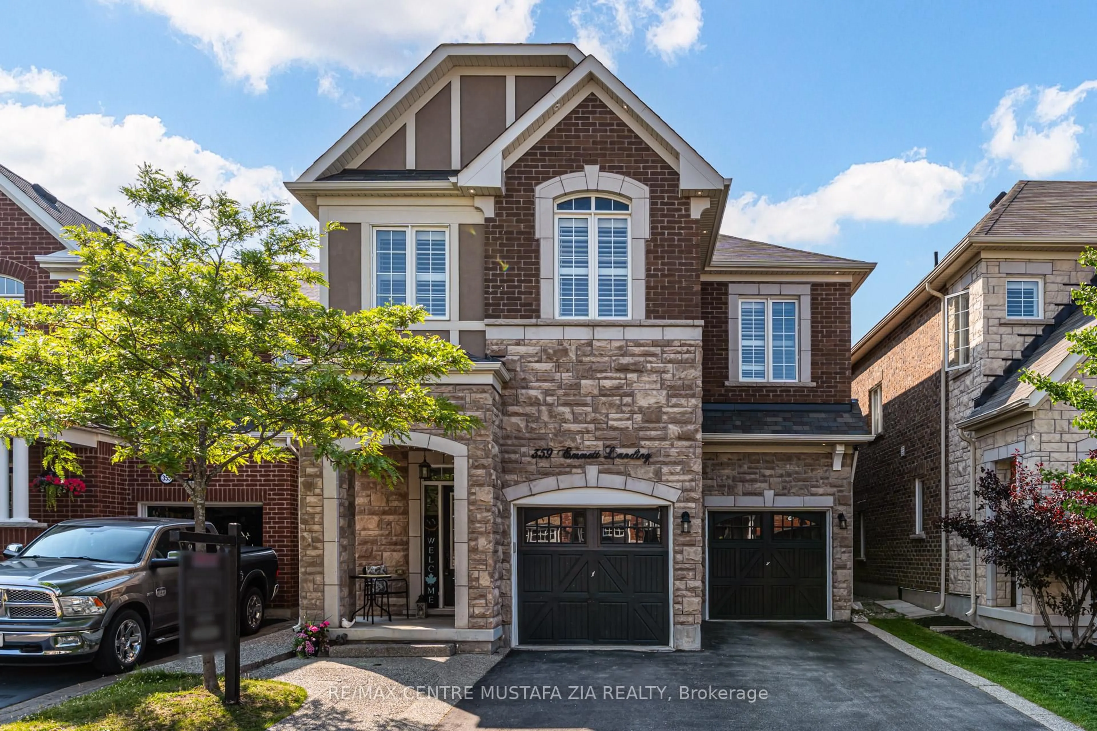 Home with brick exterior material, street for 359 Emmett Landing, Milton Ontario L9E 0A6