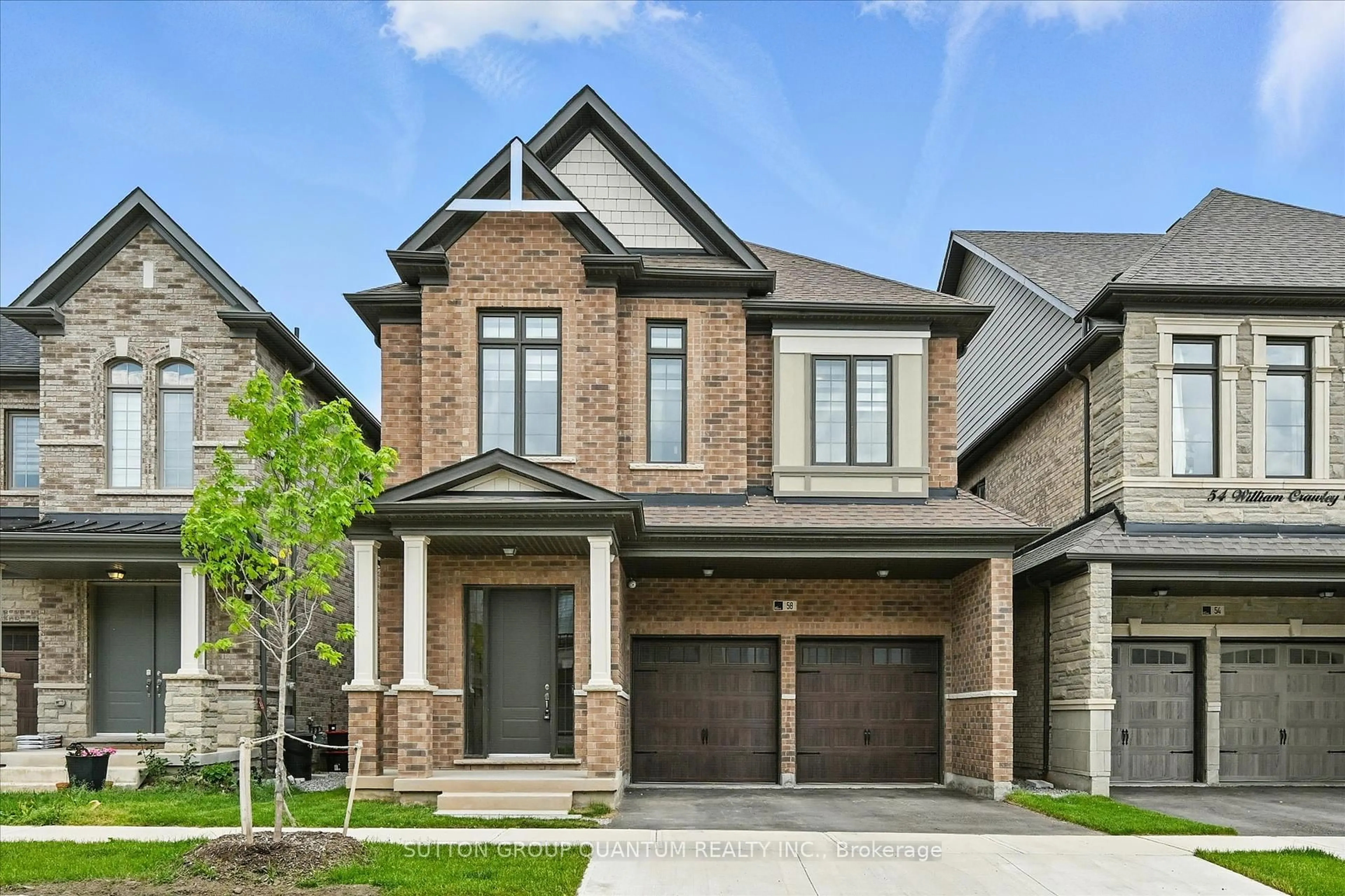 Home with brick exterior material, street for 58 William Crawley Way, Oakville Ontario L6H 0Y7