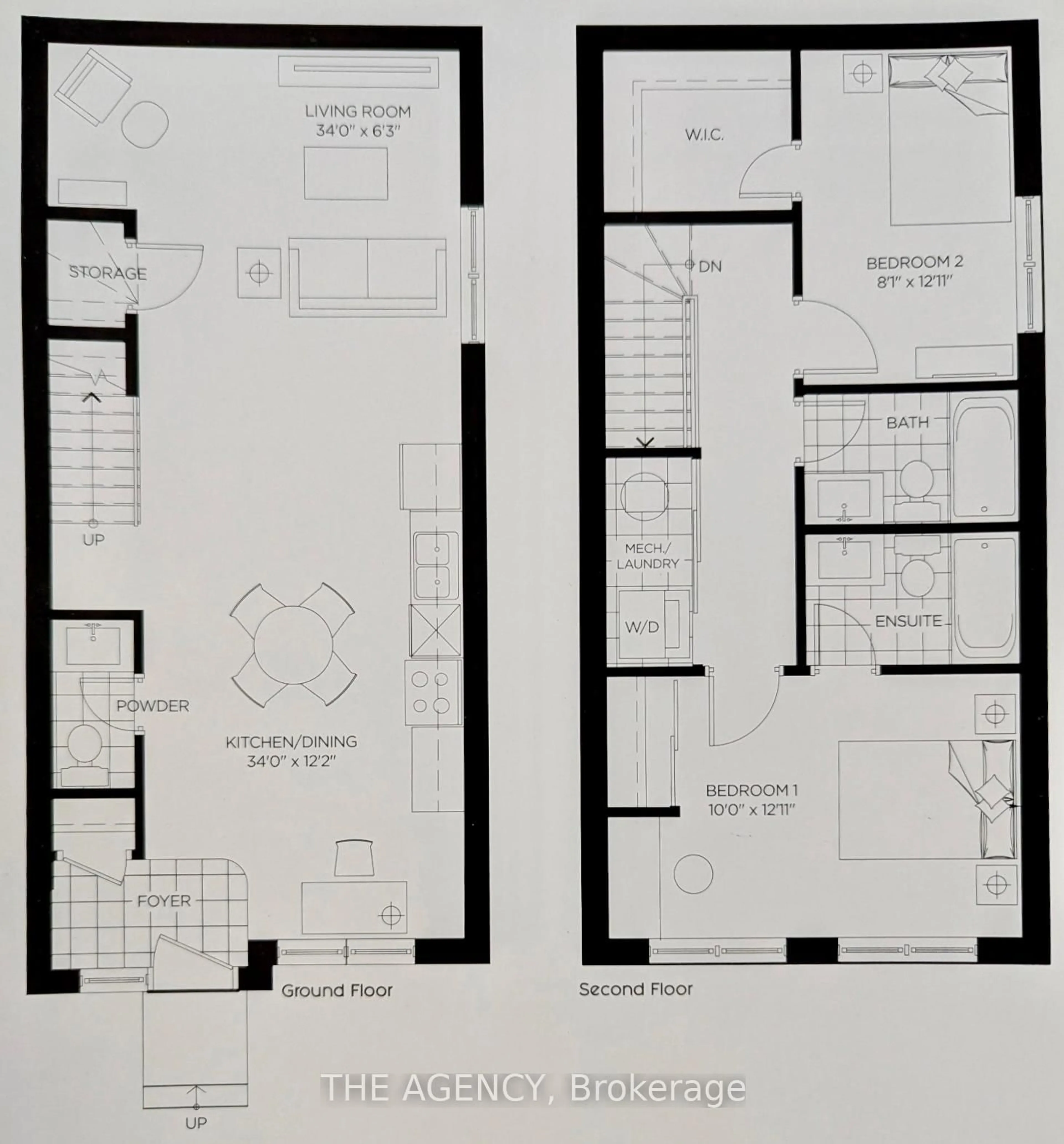 Floor plan for 7 Forbes Ave, Toronto Ontario M6M 0B5