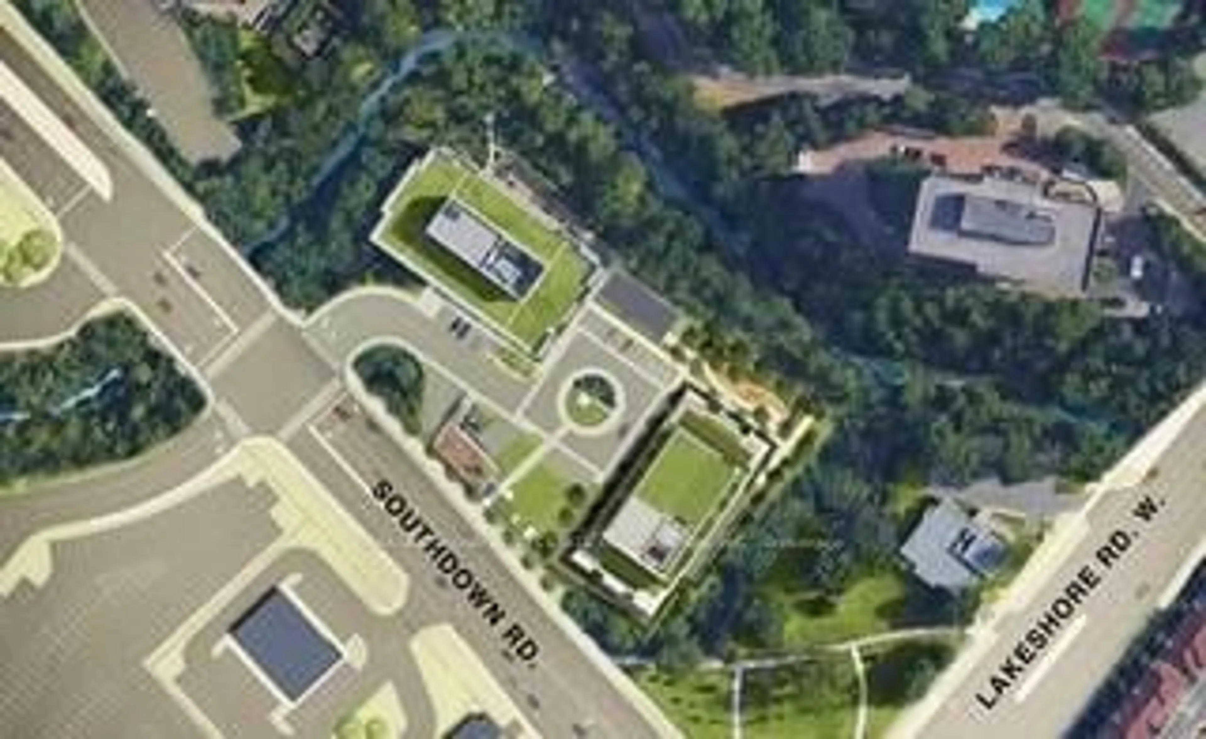 A pic from outside/outdoor area/front of a property/back of a property/a pic from drone, street for 1035 Southdown Rd #1709, Mississauga Ontario L5J 0A3