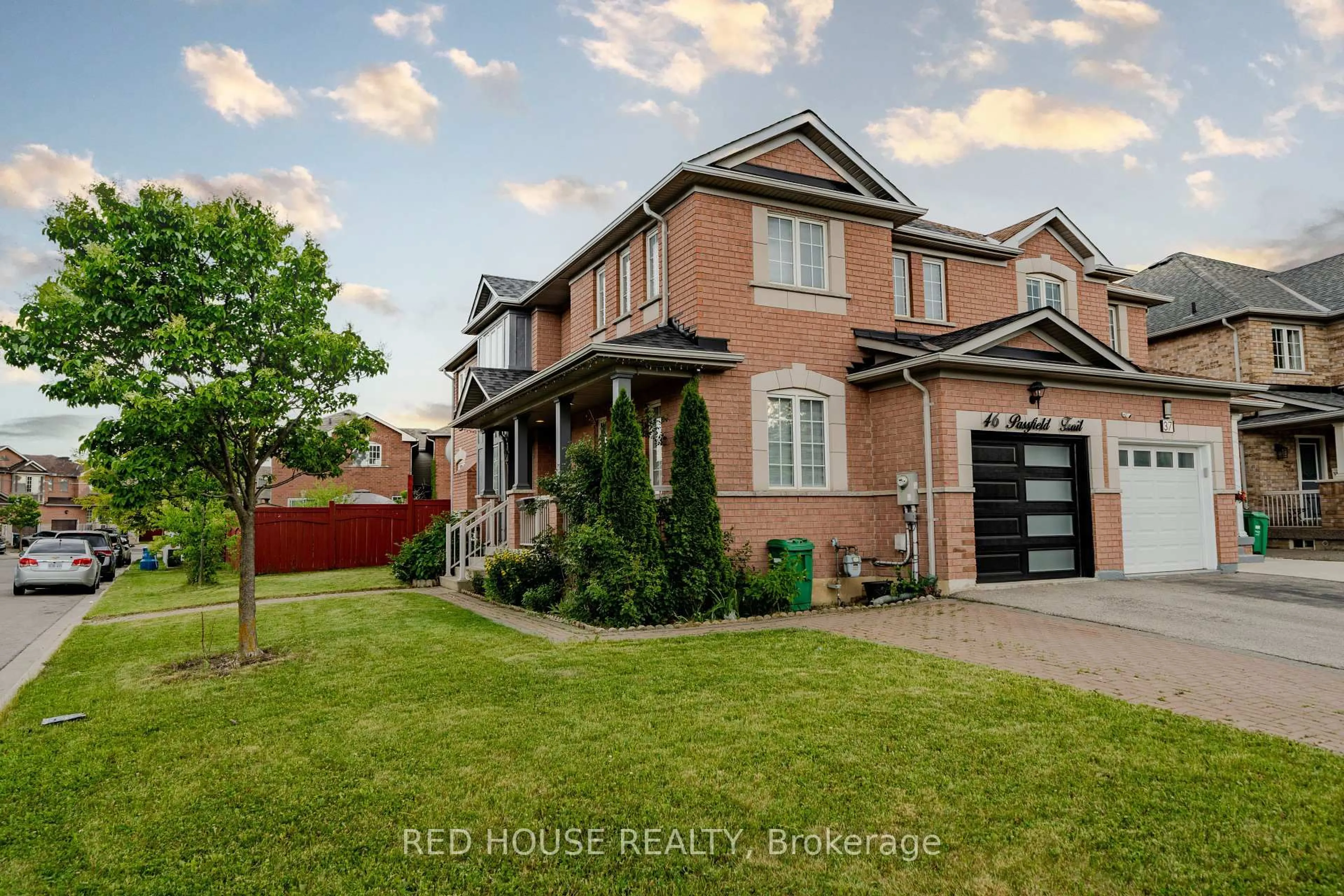 Home with brick exterior material, street for 46 Passfield Tr, Brampton Ontario L6P 1T8