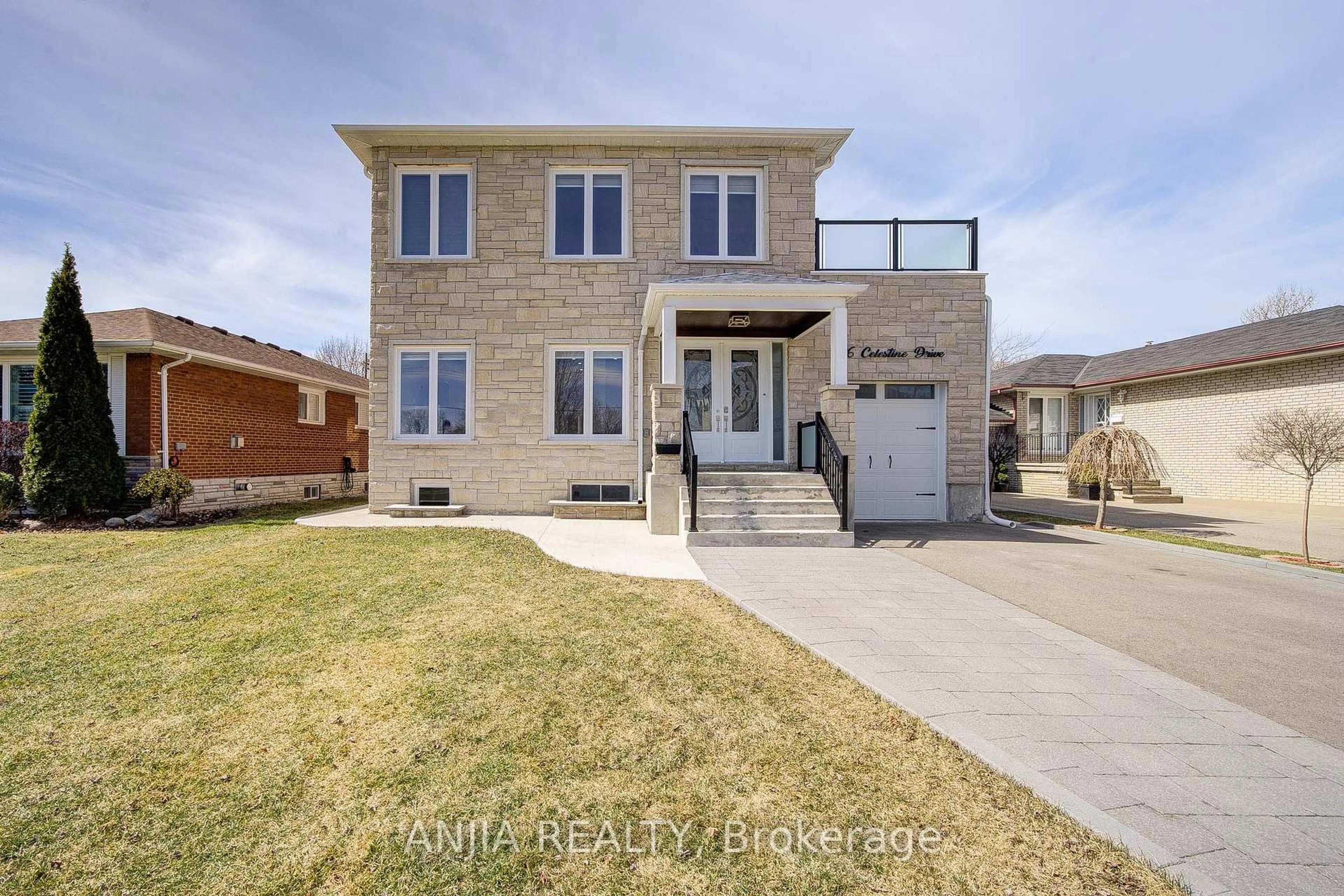 Home with brick exterior material, street for 106 Celestine Dr, Toronto Ontario M9R 3N9