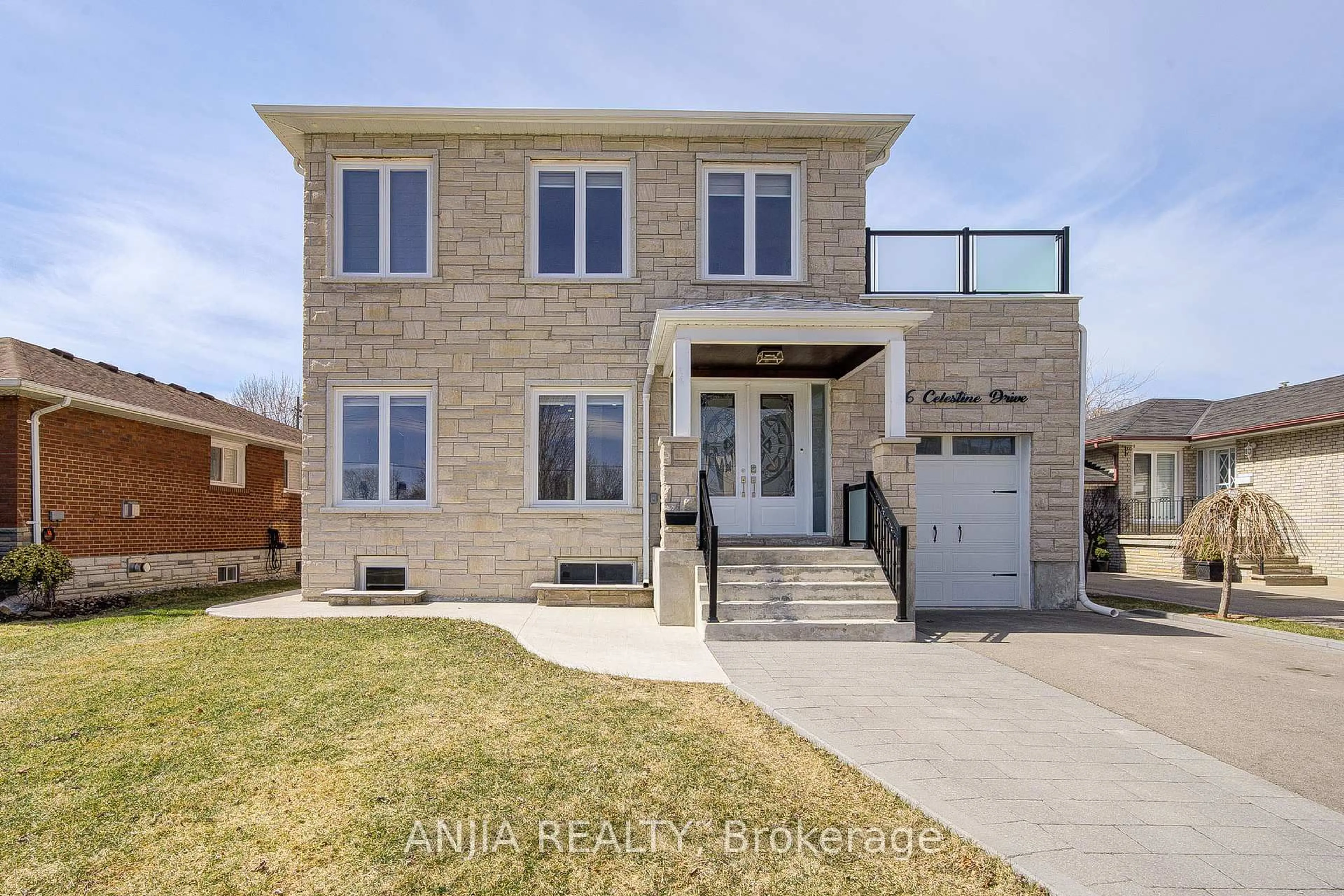 Home with brick exterior material, street for 106 Celestine Dr, Toronto Ontario M9R 3N9