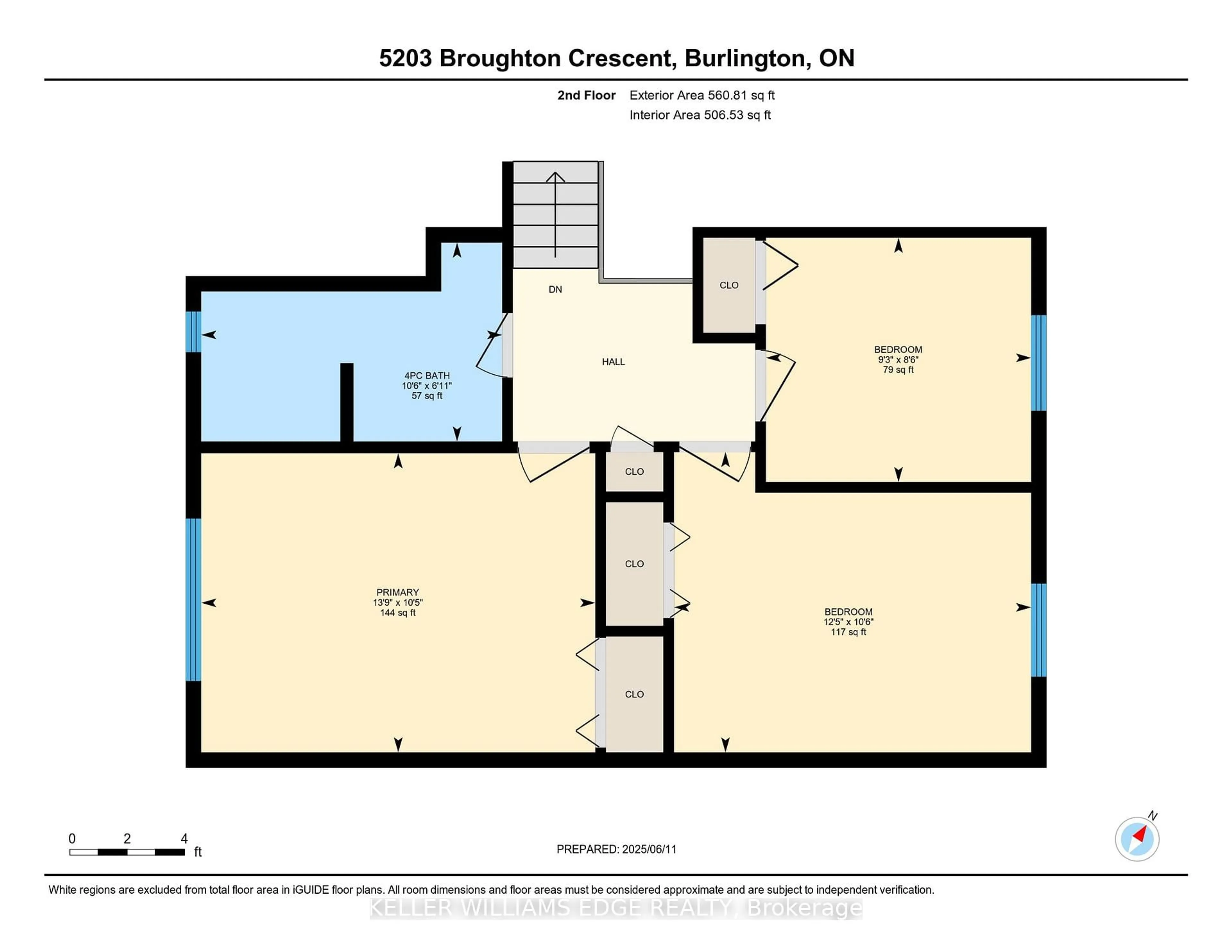 Floor plan for 5203 Broughton Cres, Burlington Ontario L7L 3C1