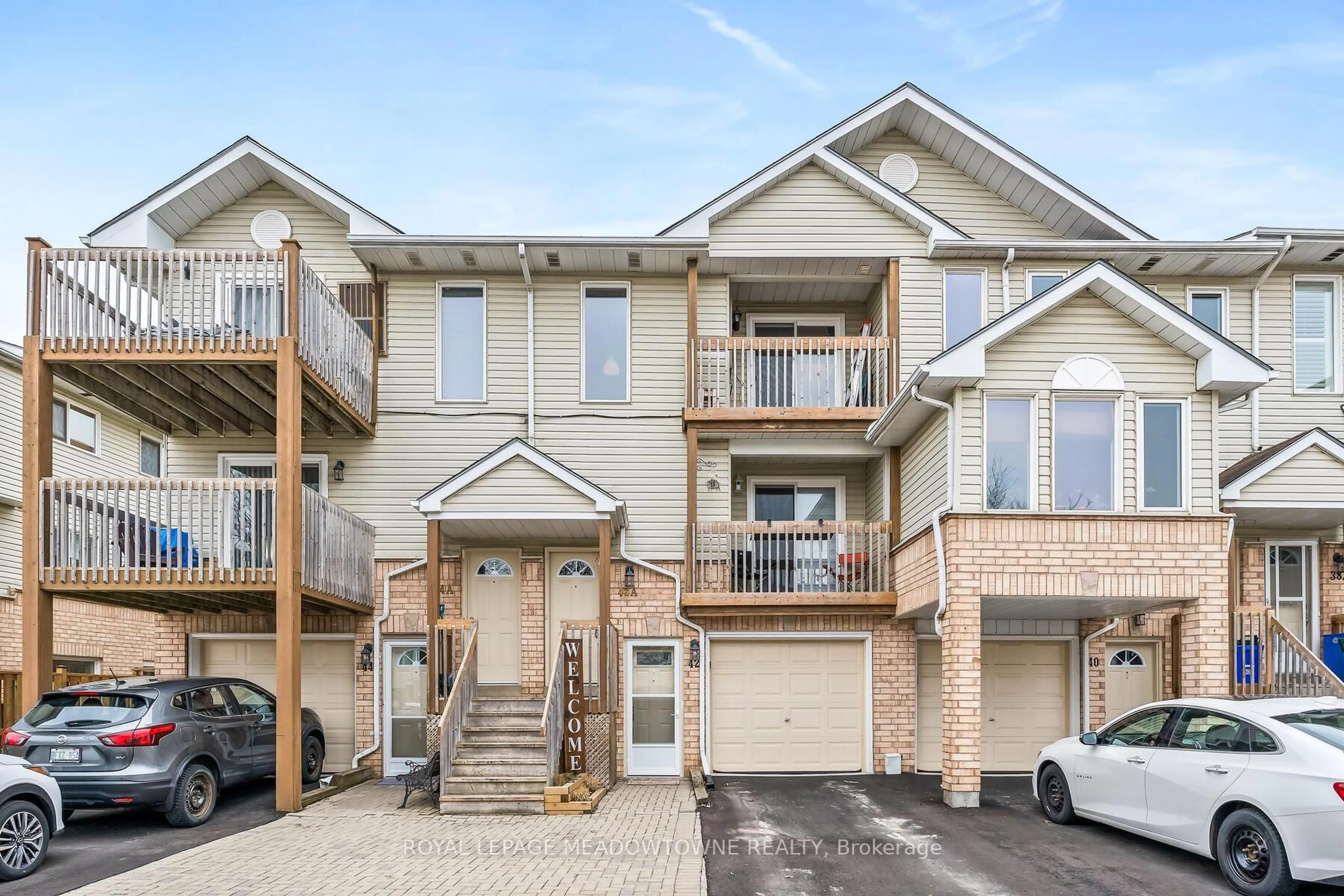Home with vinyl exterior material, street for 42A Stewart Maclaren Rd #24, Halton Hills Ontario L7G 5L9