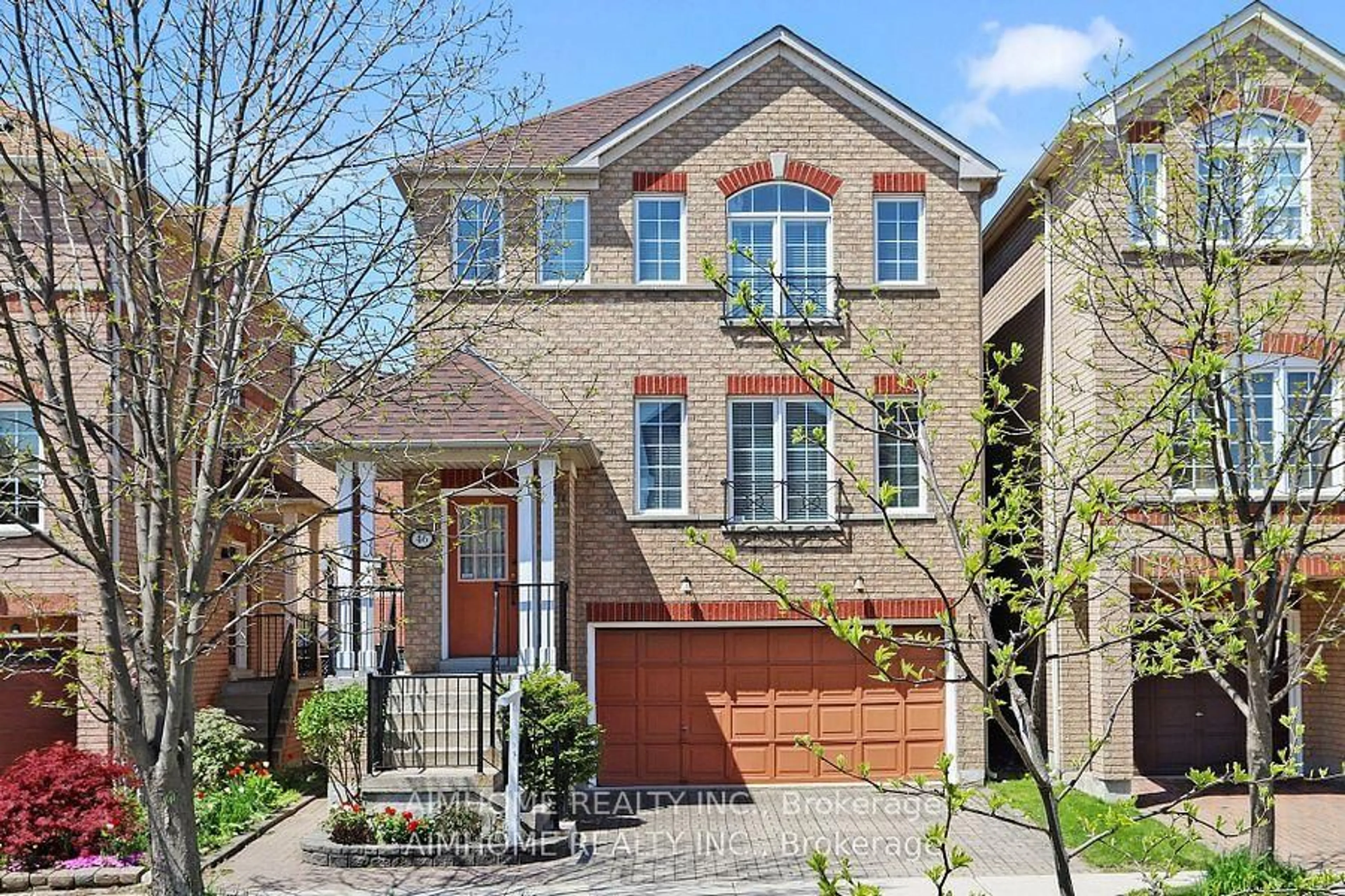 Home with brick exterior material, street for 46 Via Torre Dr, Toronto Ontario M6M 5J8