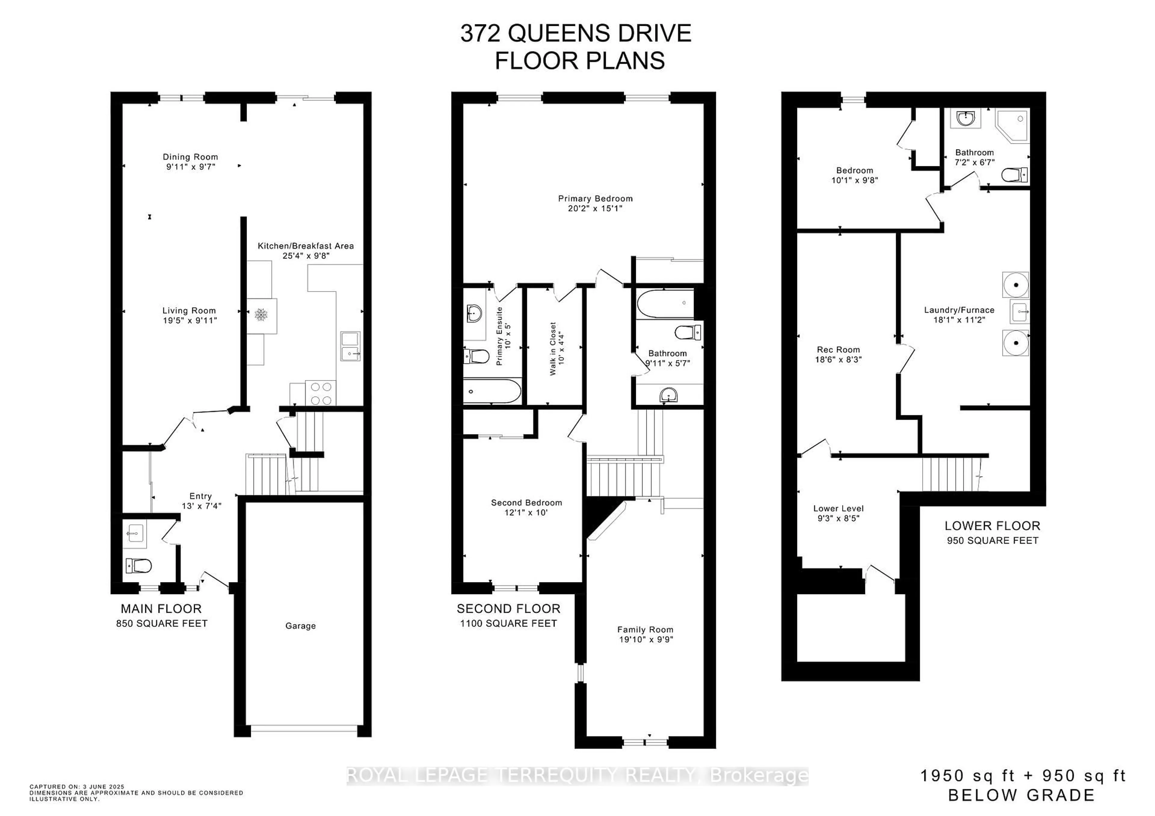 Floor plan for 372 Queens Dr, Toronto Ontario M6L 1M5