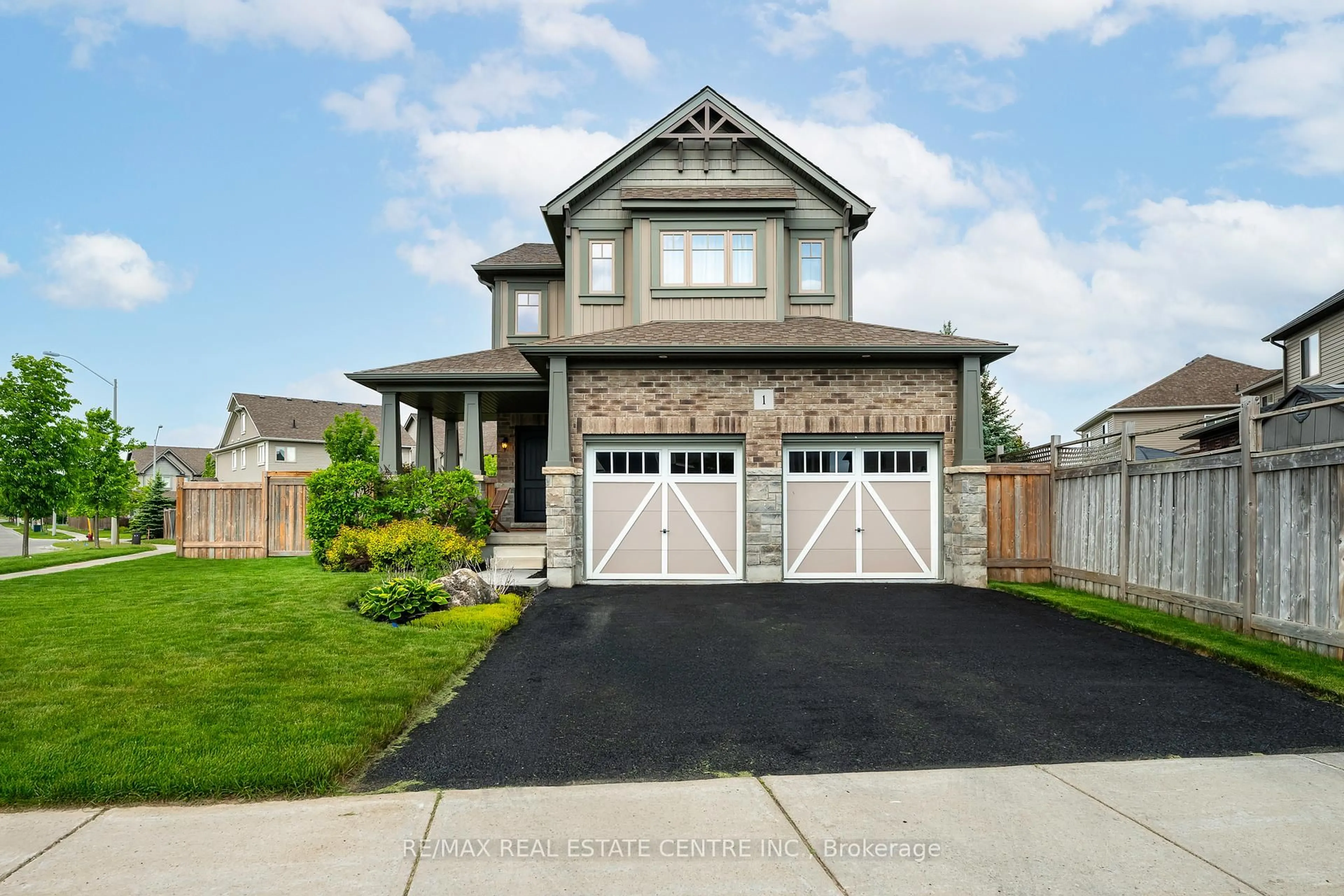 Home with brick exterior material, street for 1 Wardlaw Ave, Orangeville Ontario L9W 6K1