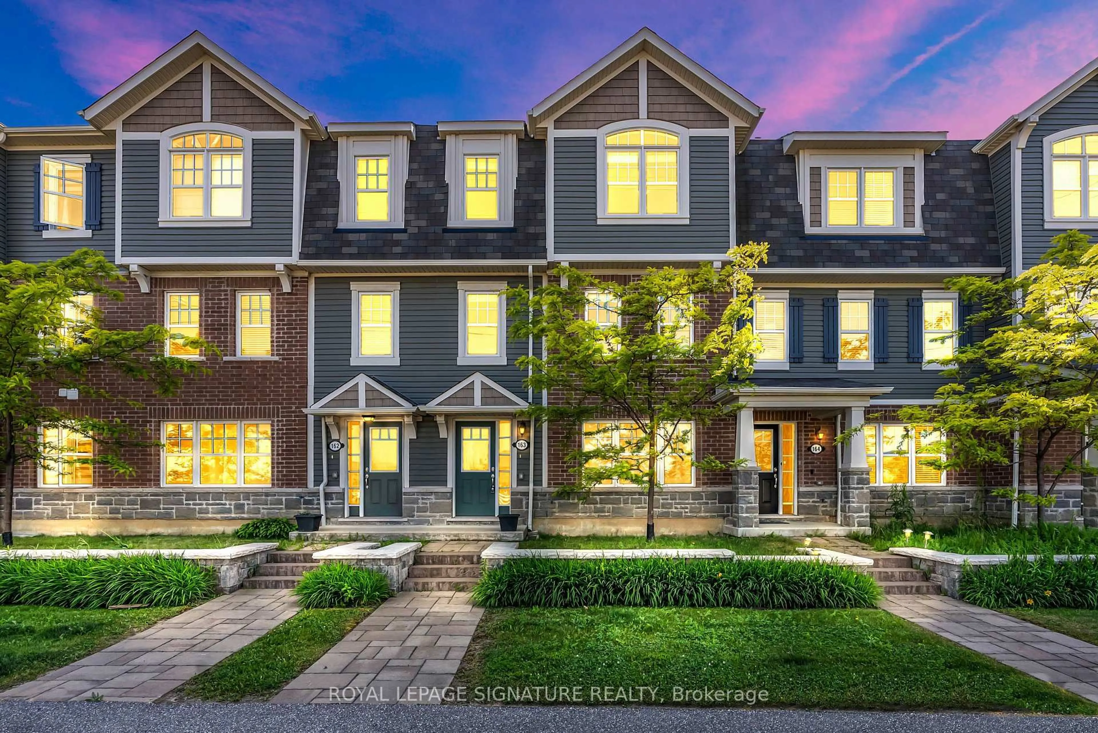 Home with brick exterior material, street for 1000 Asleton Blvd #163, Milton Ontario L9T 9L3