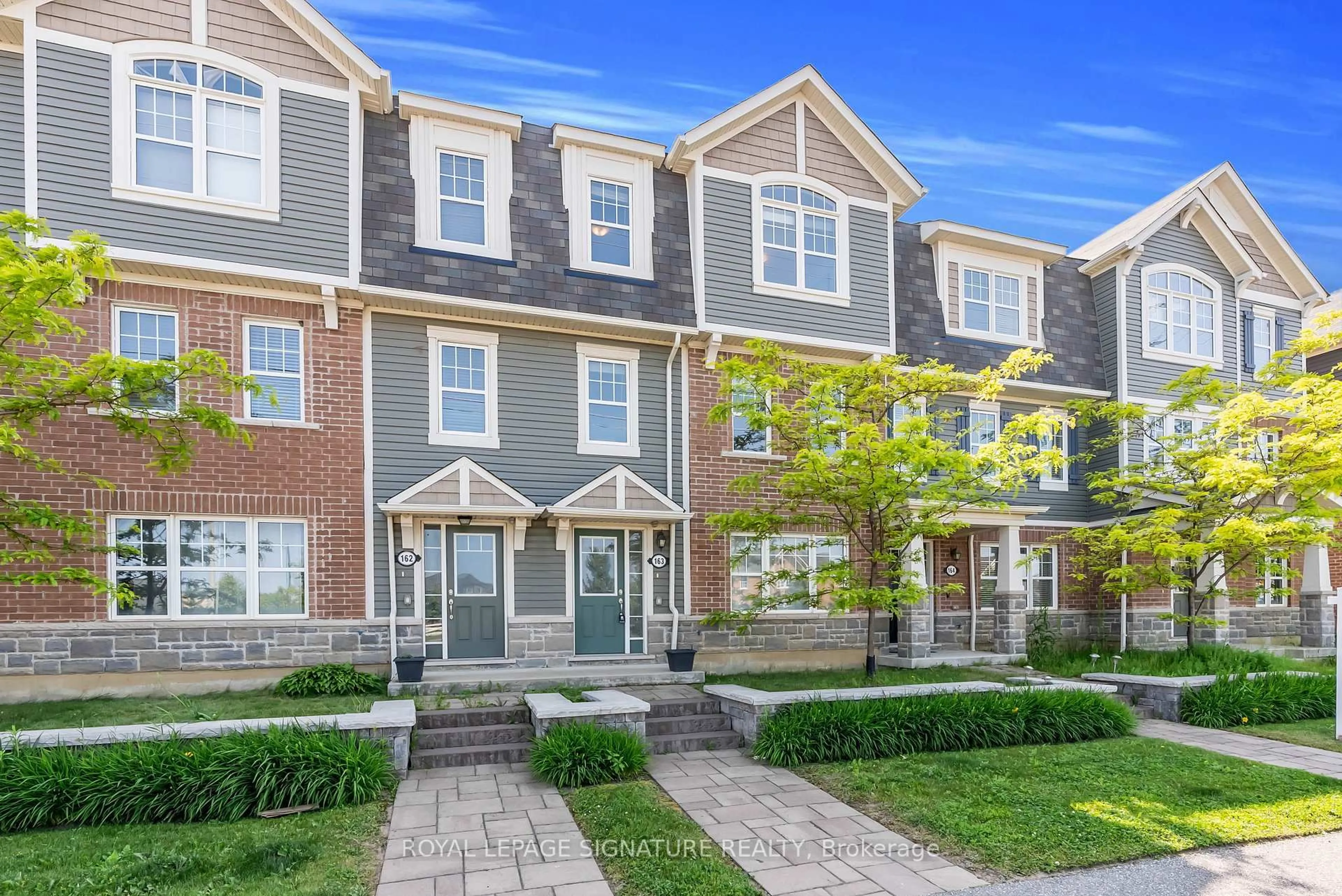 Home with brick exterior material, street for 1000 Asleton Blvd #163, Milton Ontario L9T 9L3
