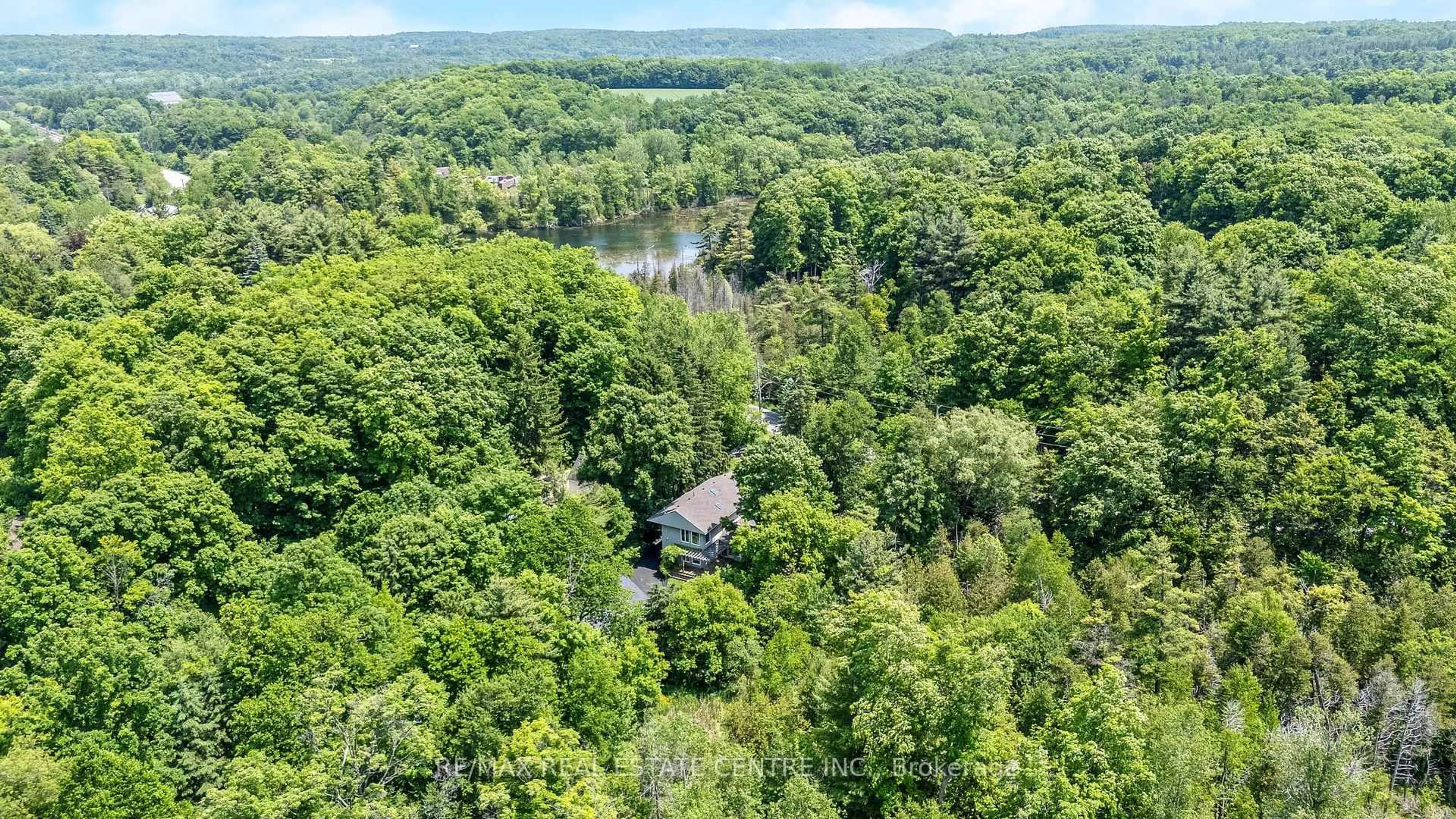 A pic from outside/outdoor area/front of a property/back of a property/a pic from drone, forest/trees view for 209 Campbell Ave, Milton Ontario L0P 1B0