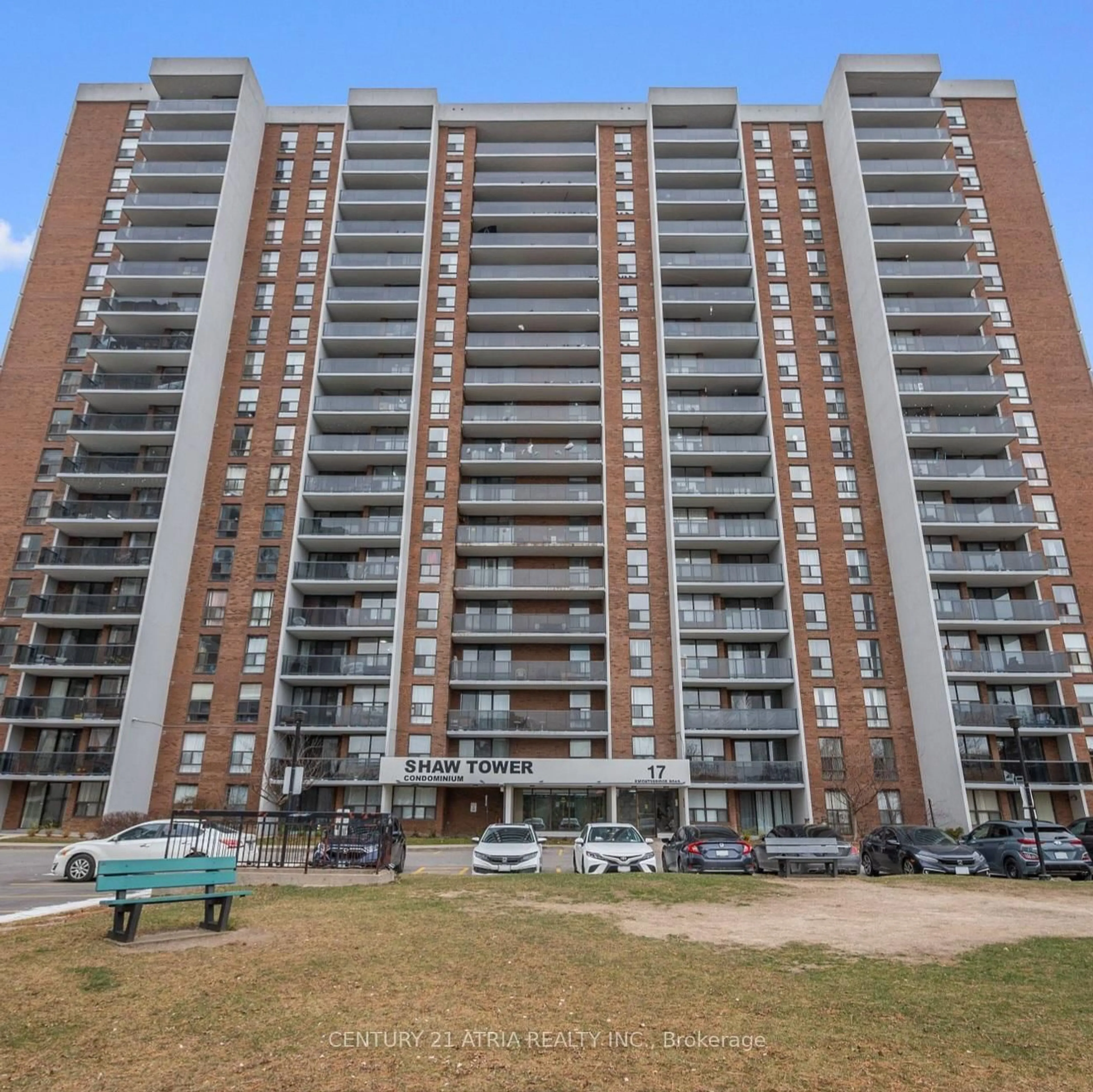 A pic from outside/outdoor area/front of a property/back of a property/a pic from drone, unknown for 17 Knightsbridge Rd #506, Brampton Ontario L6T 3X9