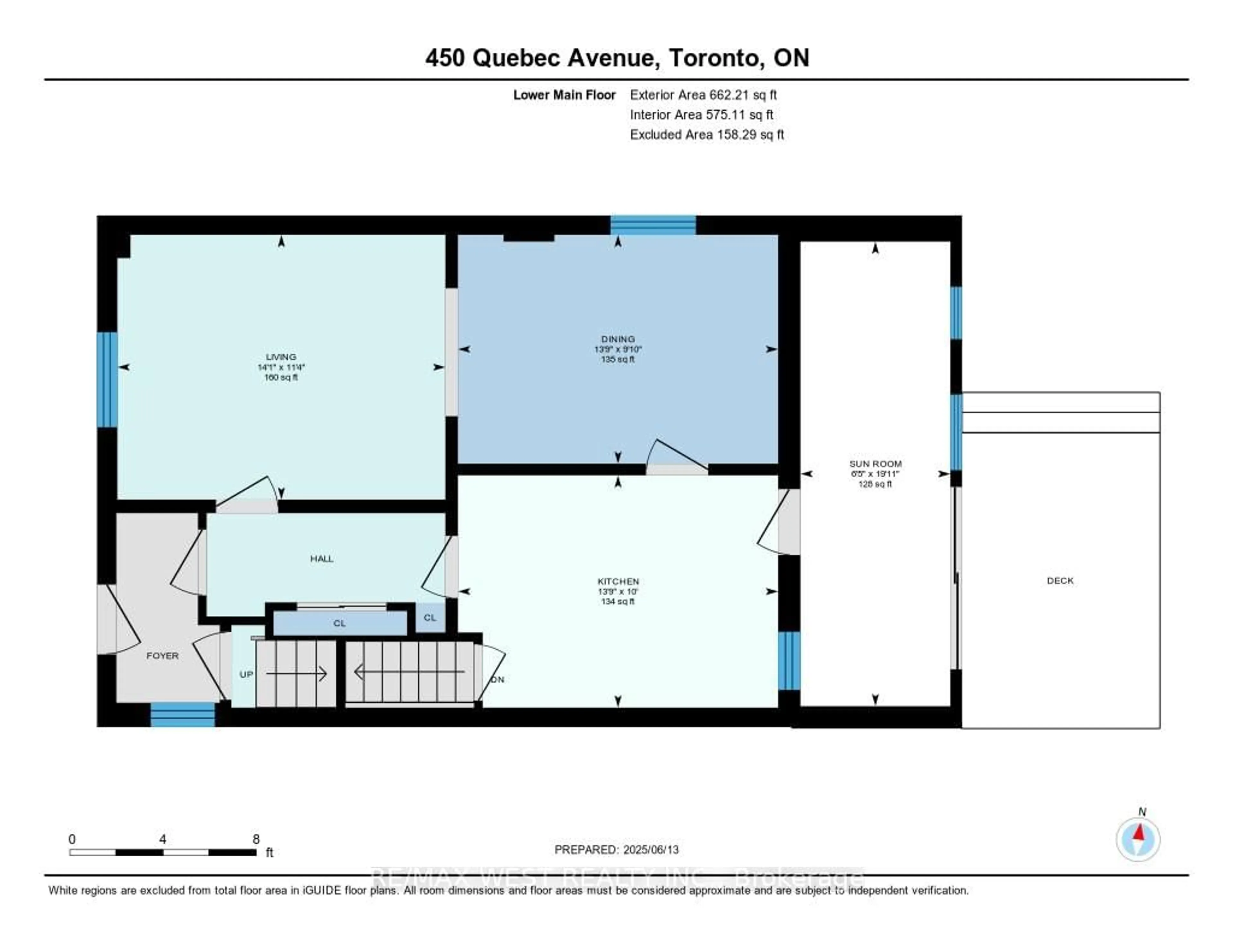 Floor plan for 450 Quebec Ave, Toronto Ontario M6P 2V4