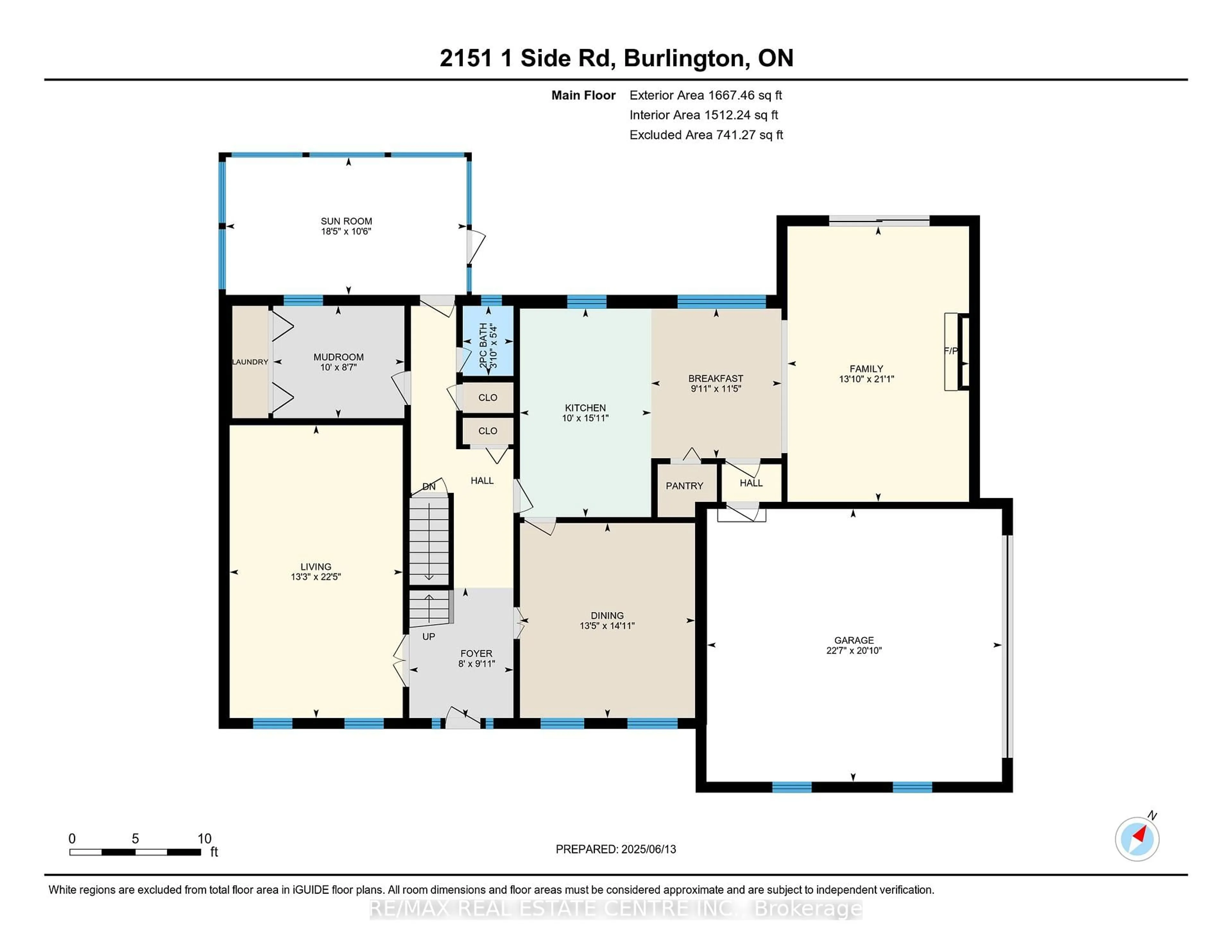 Floor plan for 2151 1 Sdrd, Burlington Ontario L7P 0S3